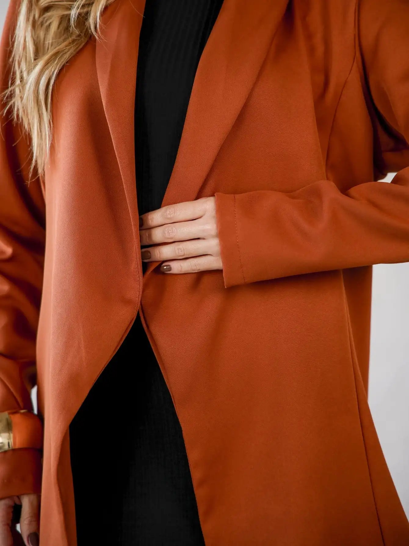Blazer Alfaiataria Corte Reto Acinturado