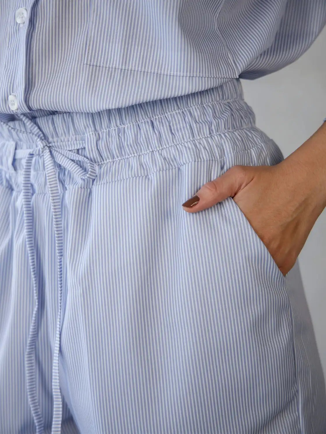 Conjunto Tricoline Camisa Oversized Calça