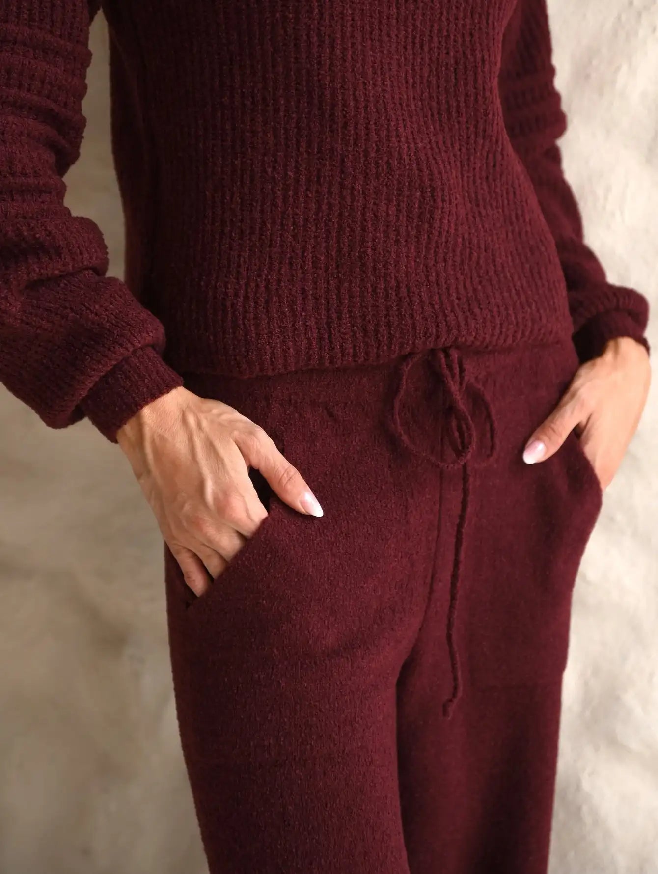Conjunto Tricot Modal Gola Alta Calça