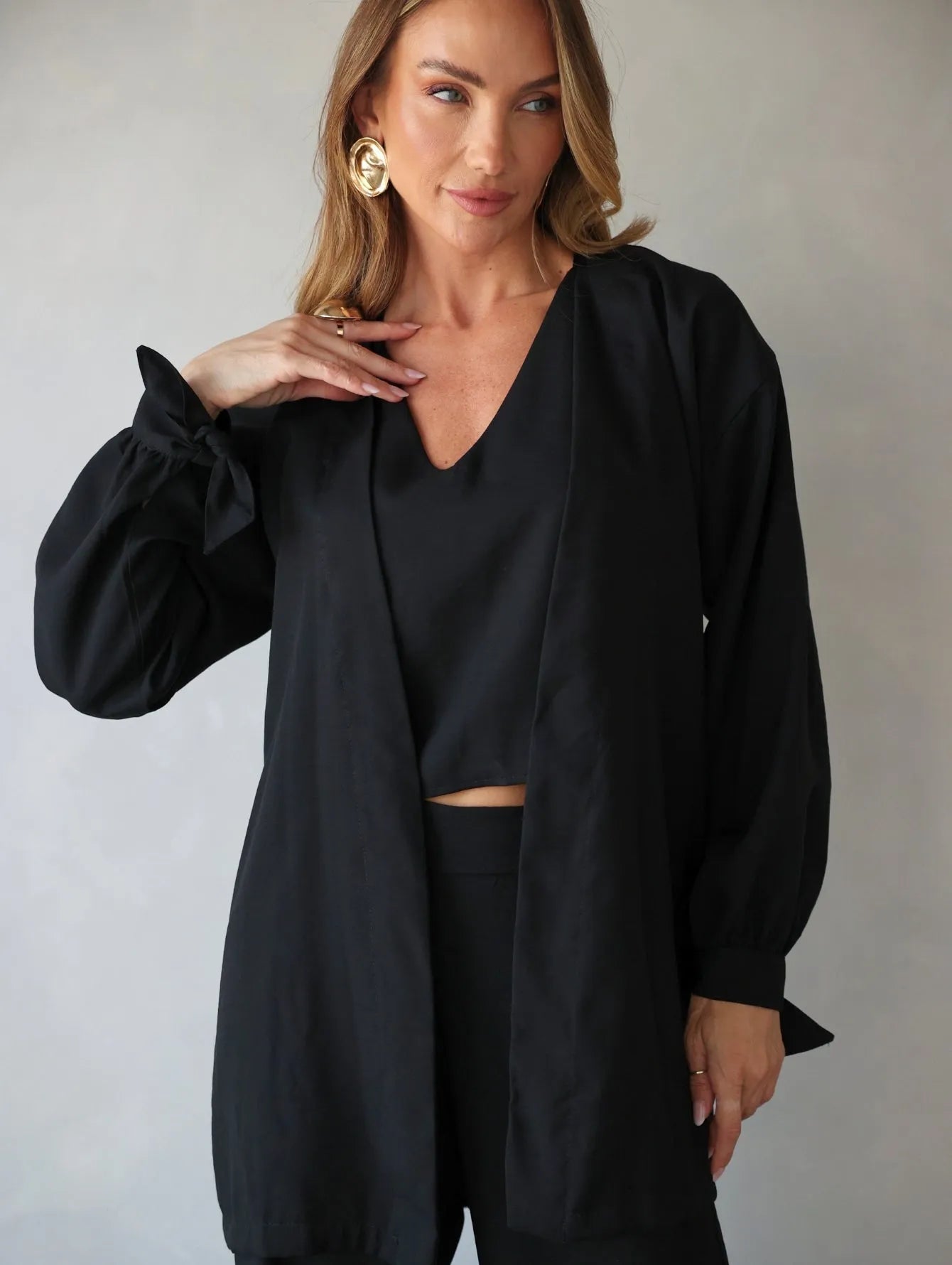 Conjunto Alfaiataria Kimono Calça Regata