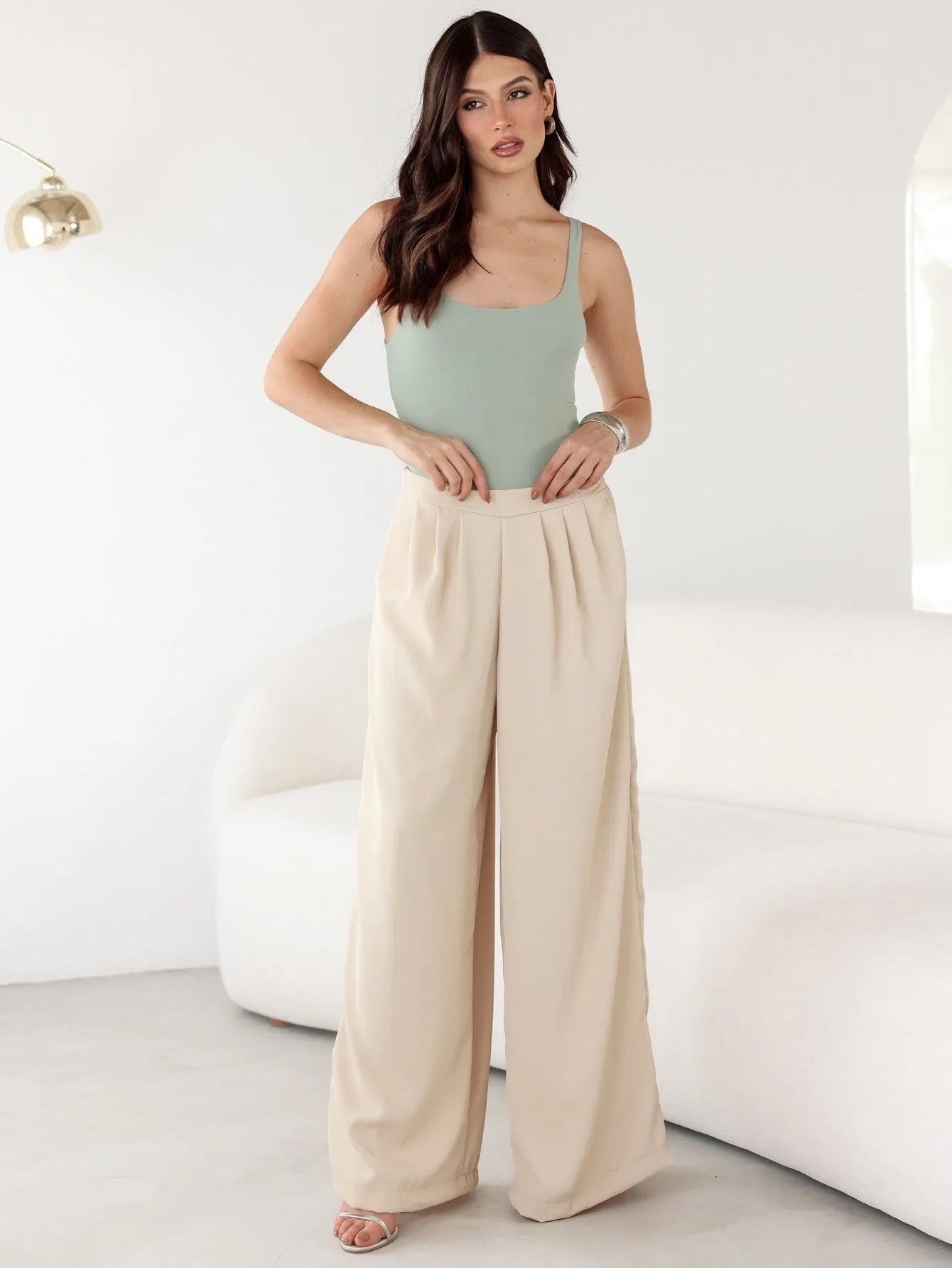 Calça Pantalona Fluida Alfaiataria