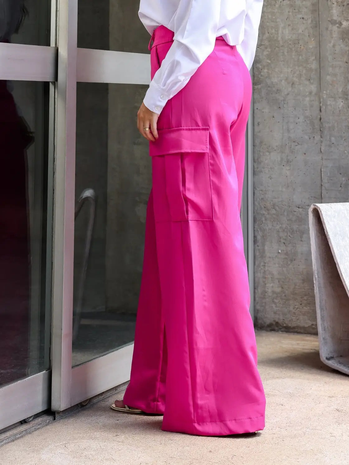 Calça Cargo Pantalona Alfaiataria