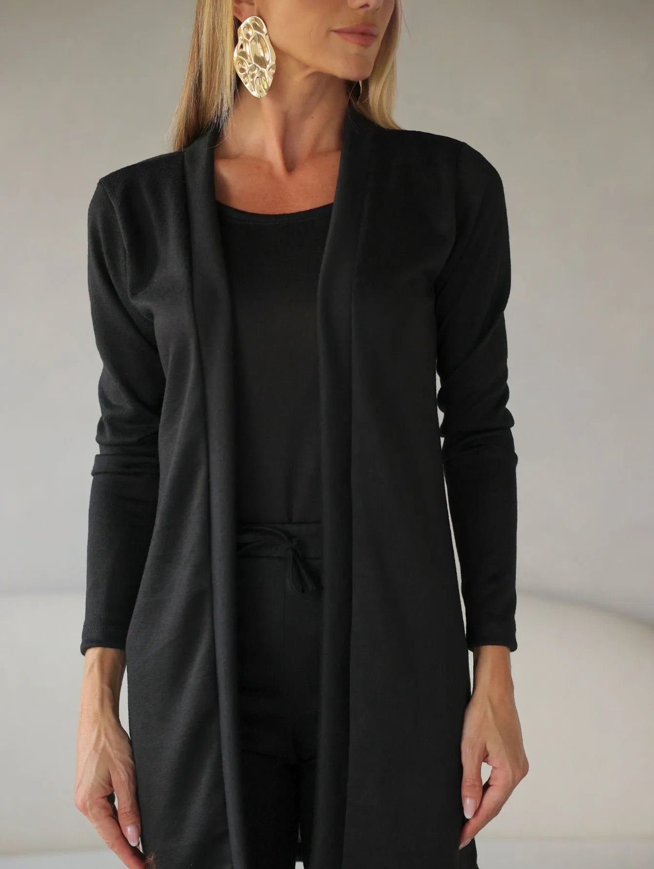 Conjunto Lanzinha Cardigan Regata Calça Slim