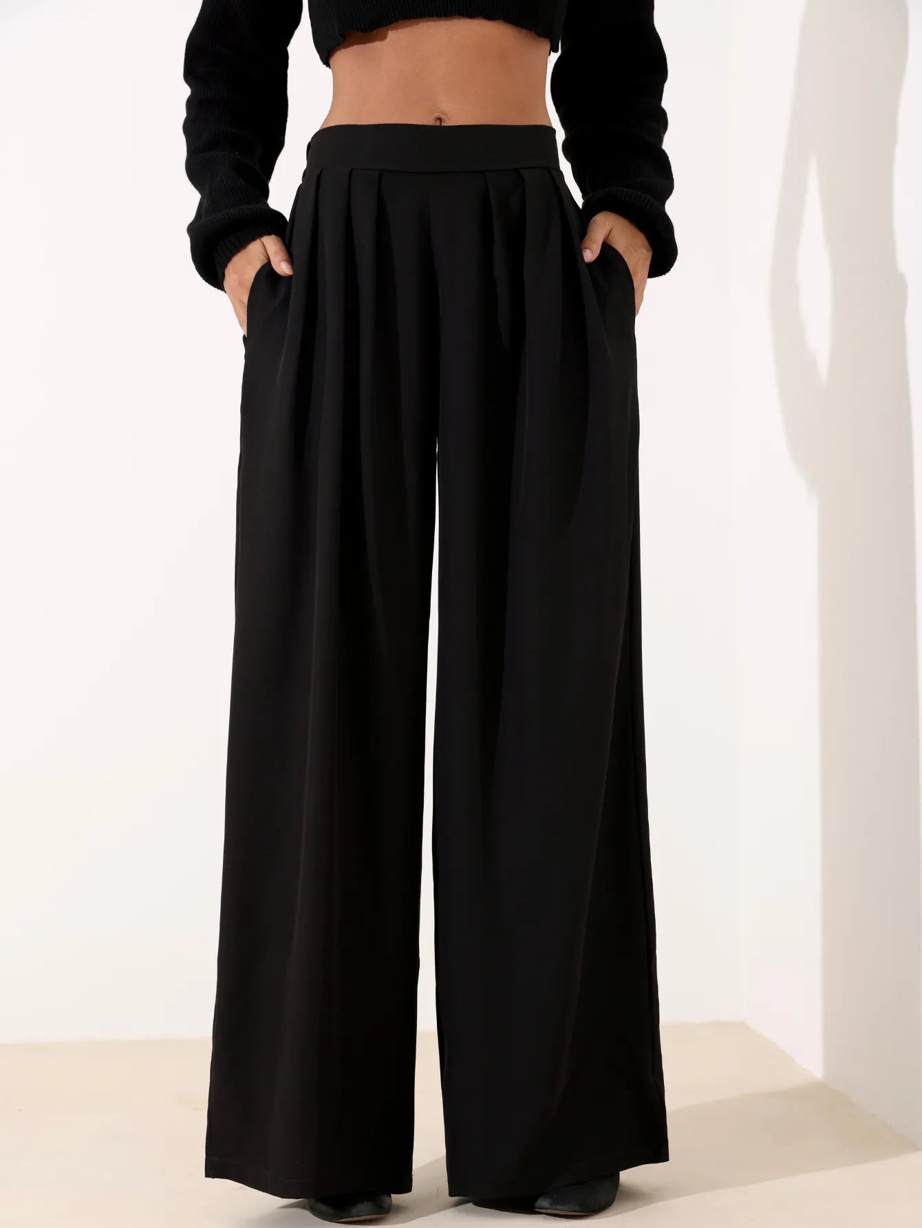 Calça Pantalona Fluida Alfaiataria