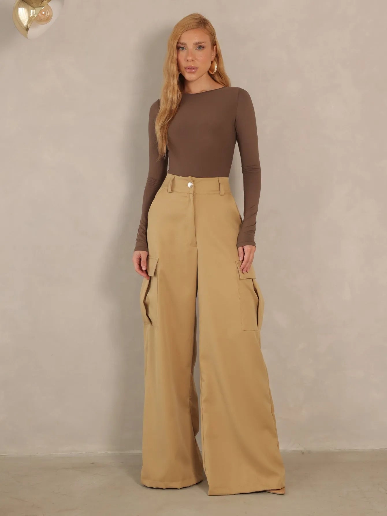 Calça Cargo Pantalona Alfaiataria