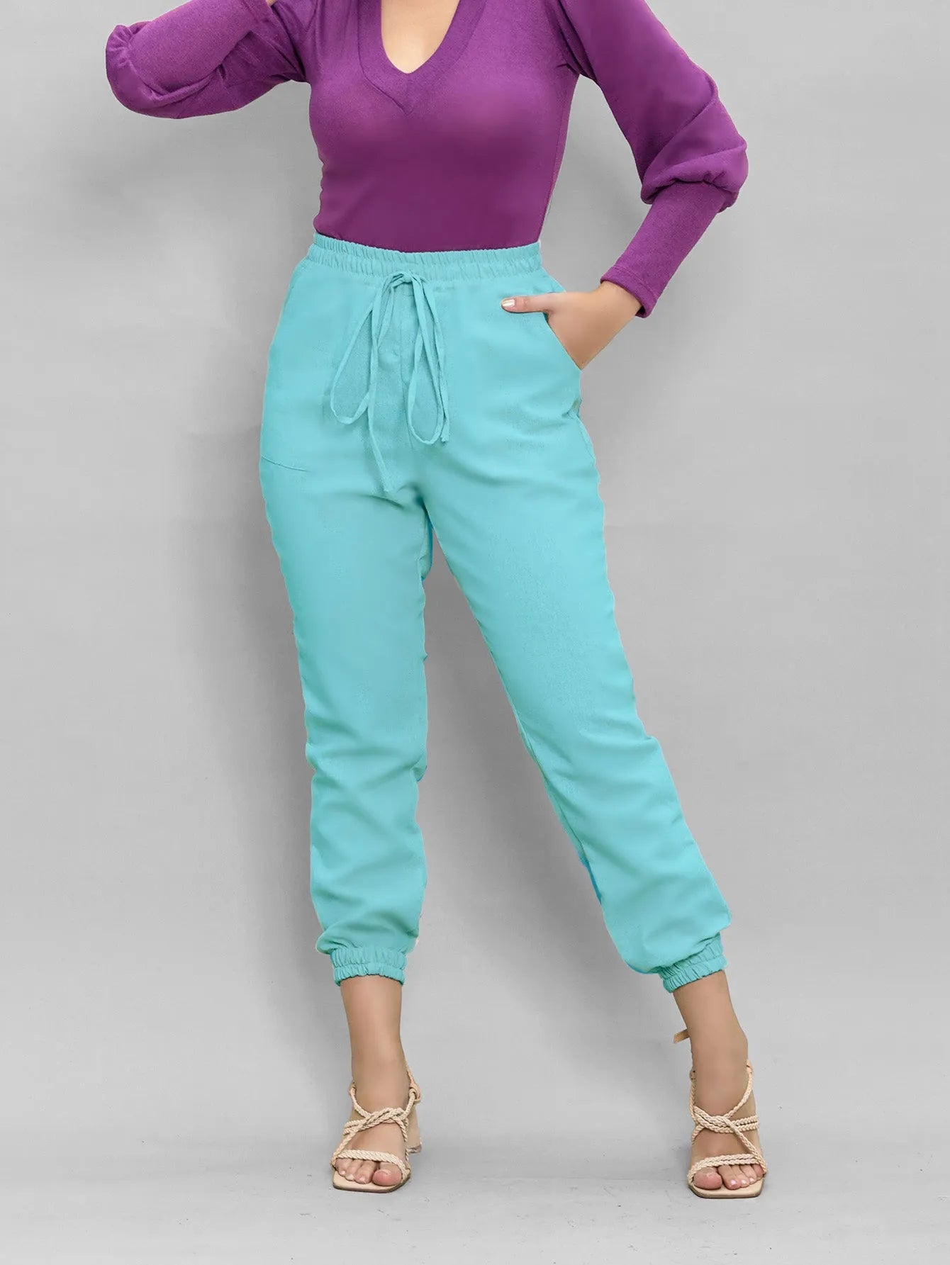 Calça Jogger Linho Cintura Confortável