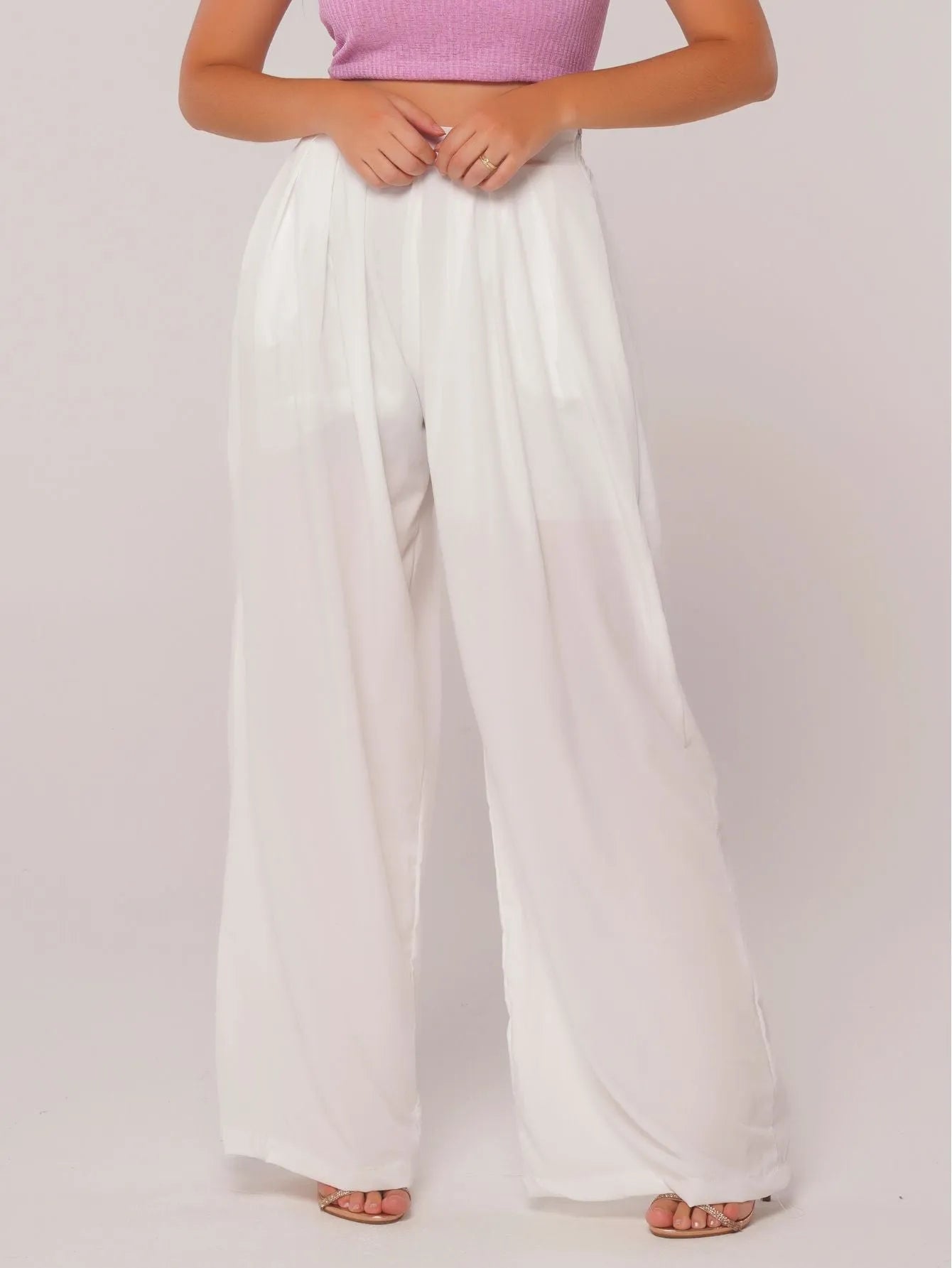 Calça Pantalona Fluida Alfaiataria