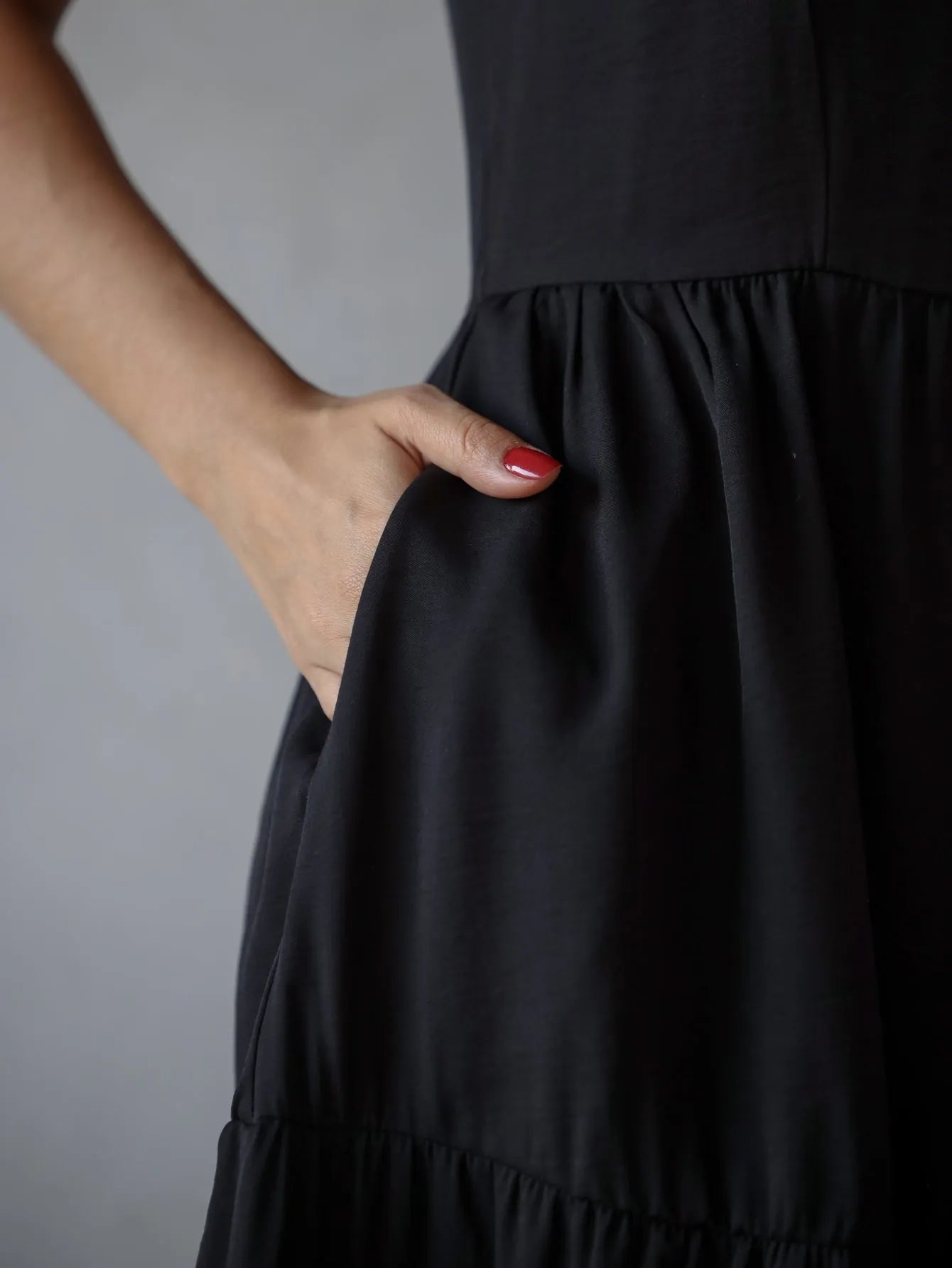 Vestido Longo Alfaiataria Sem Manga