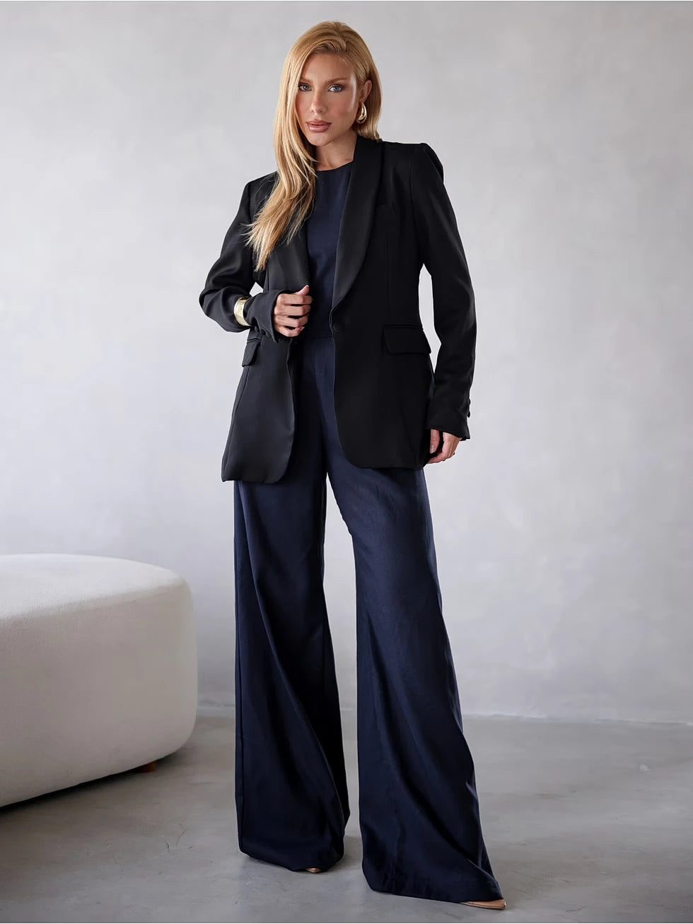 Blazer Alfaiataria Heavy Forrado com Bolsos - SANTALUX - 131