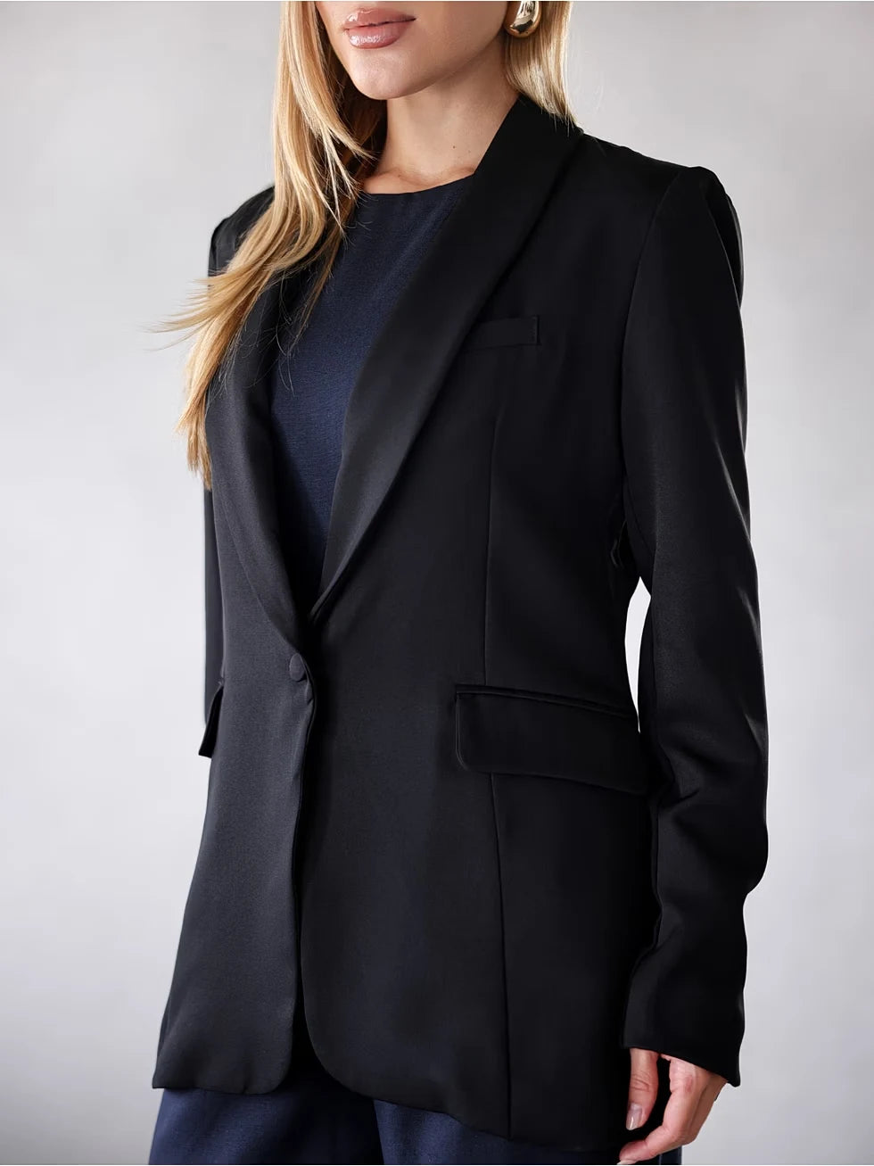 Blazer Alfaiataria Heavy Forrado com Bolsos - SANTALUX - 131