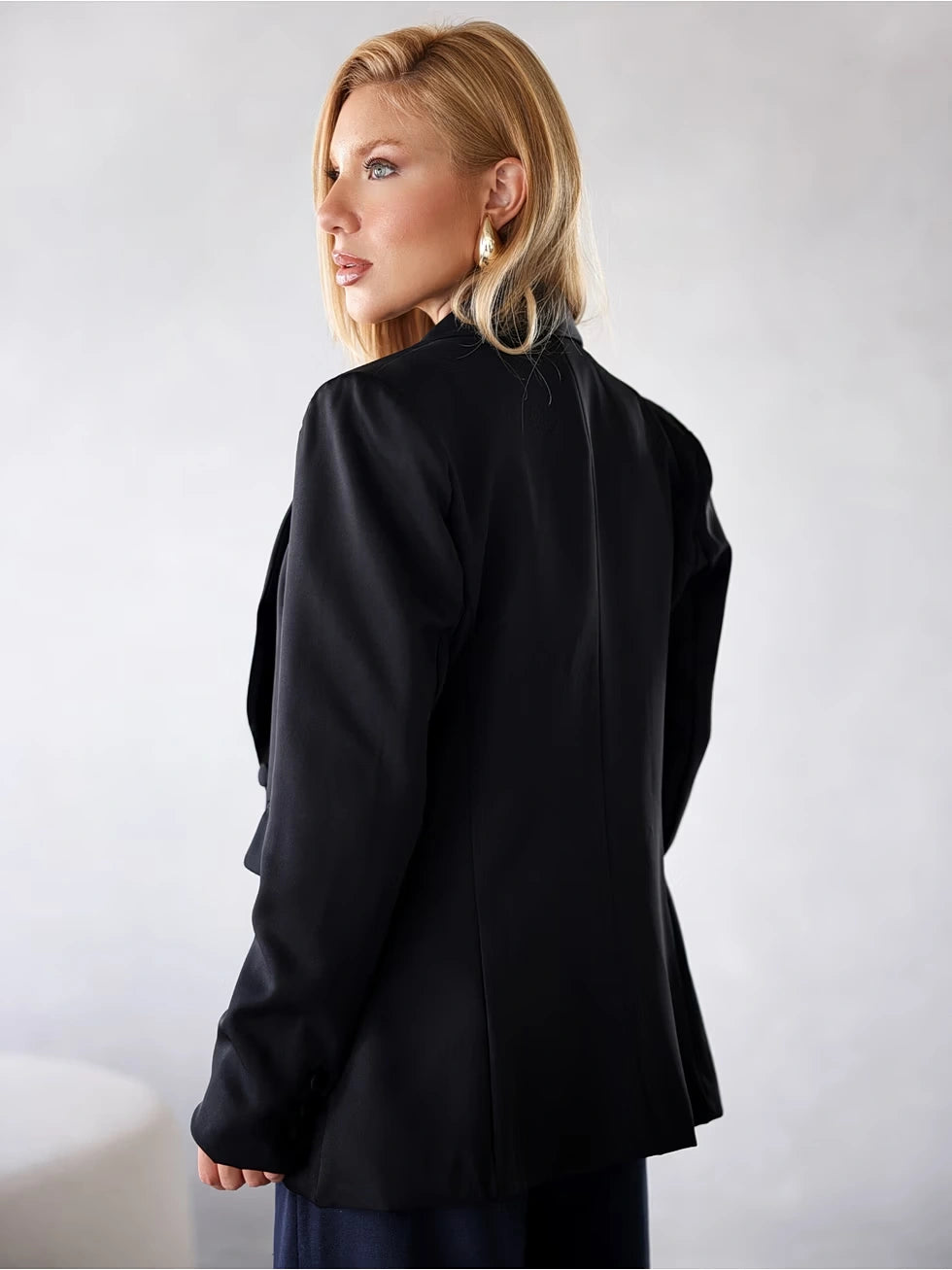 Blazer Alfaiataria Heavy Forrado com Bolsos - SANTALUX - 131