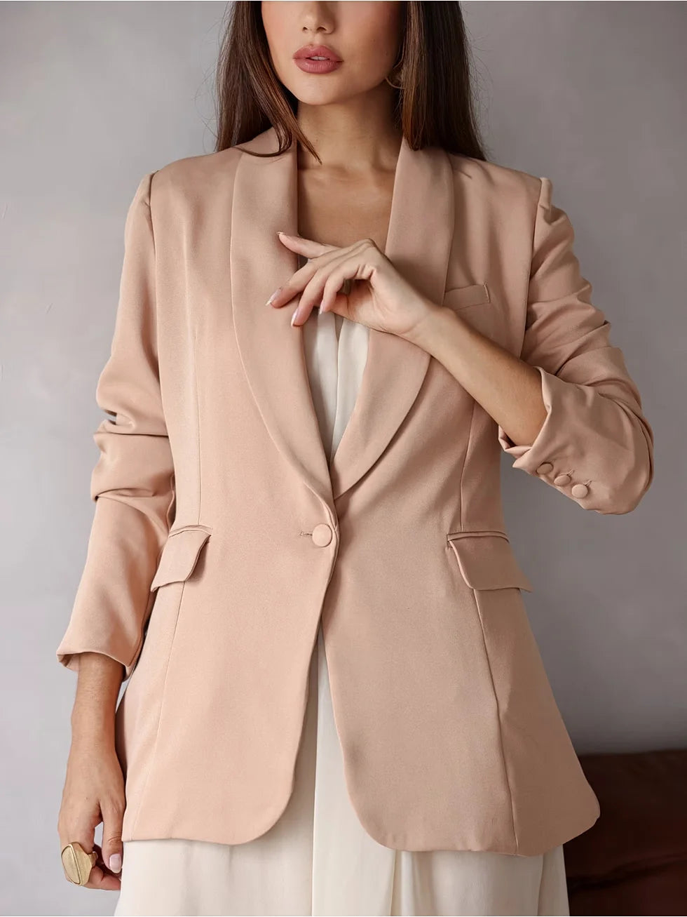 Blazer Alfaiataria Heavy Forrado com Bolsos - SANTALUX - 131