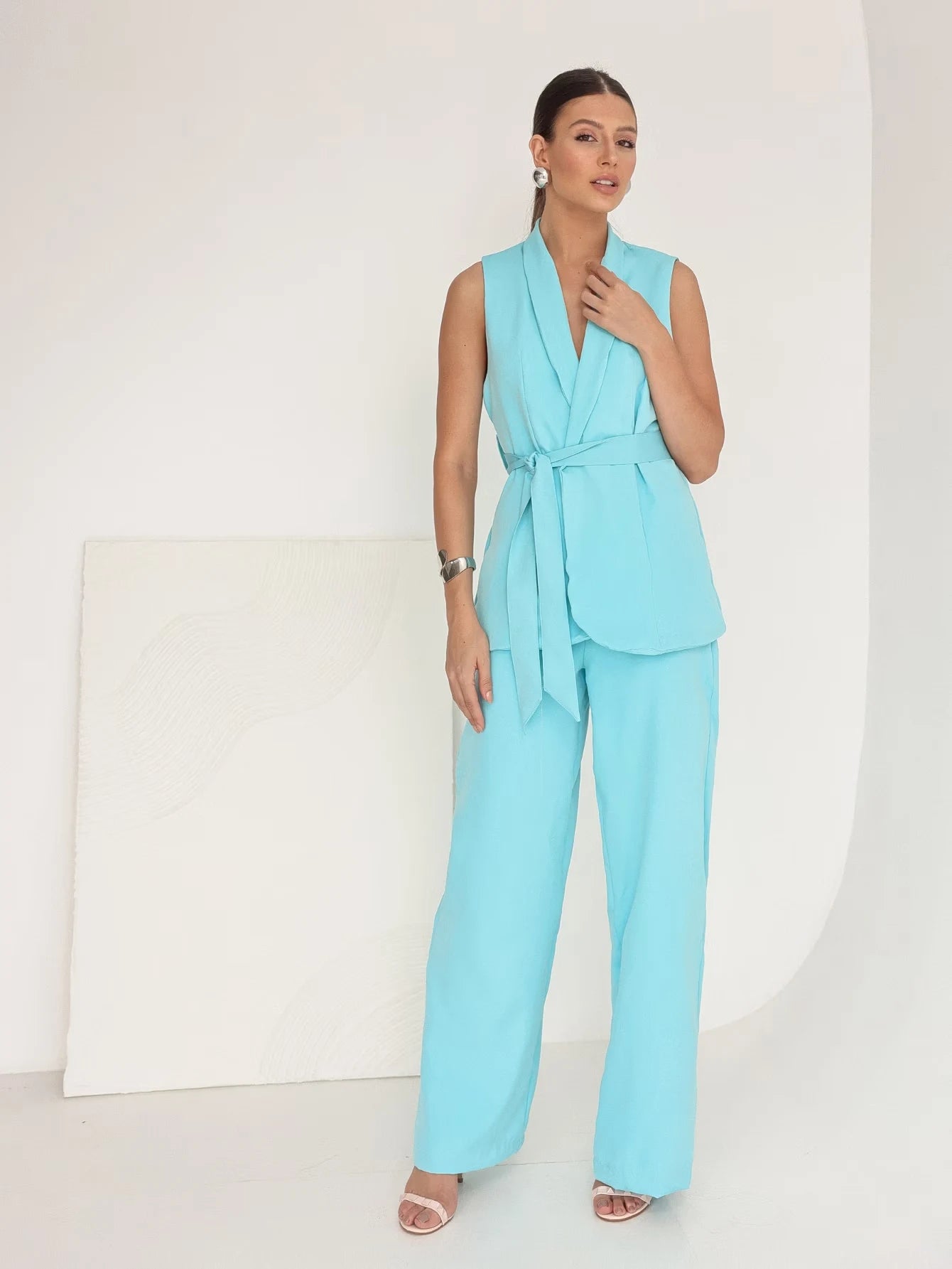 Conjunto Colete e Calça Reta Alfaiataria - SANTALUX - 147