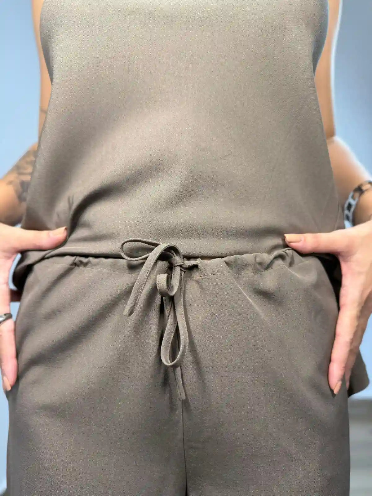 Conjunto Calça e Top Frente Única - Santalux