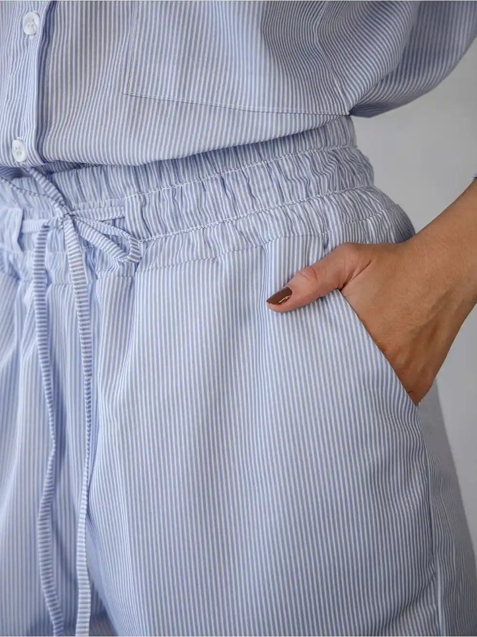 Conjunto Tricoline Wide Leg Oversized