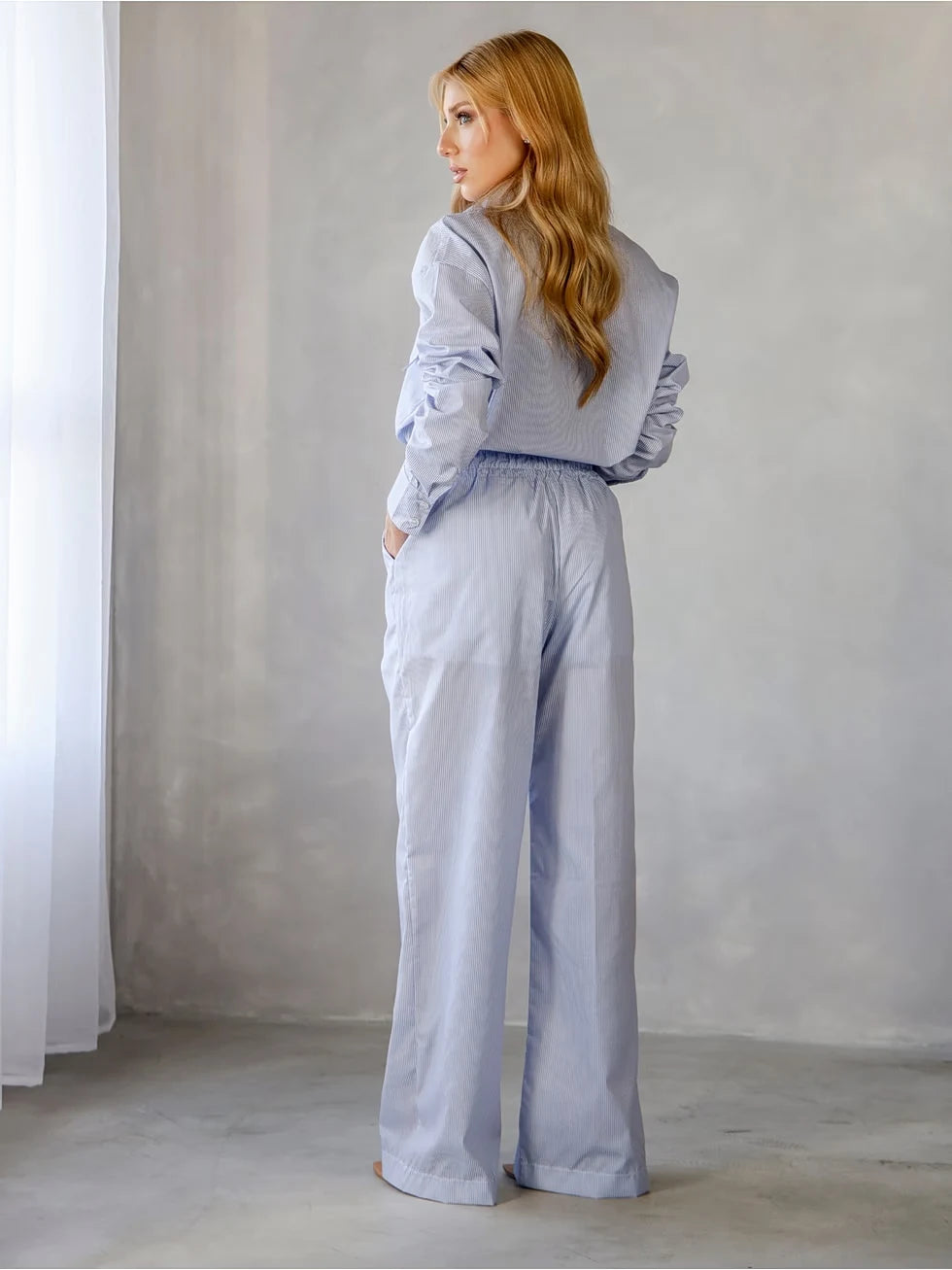 Conjunto Tricoline Wide Leg Oversized