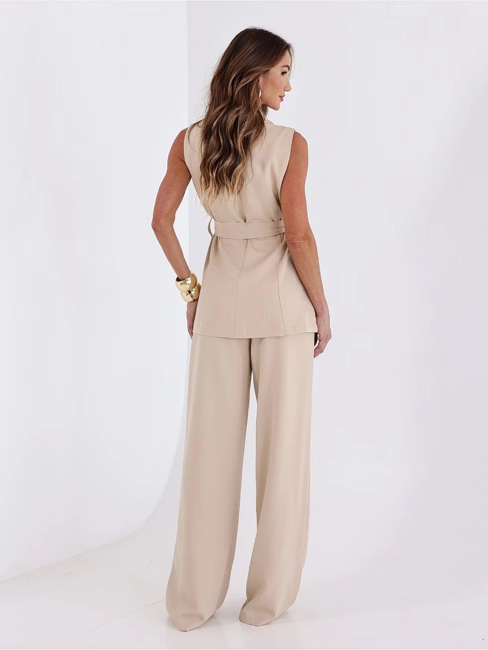 Conjunto Colete e Calça Reta Alfaiataria - SANTALUX - 147