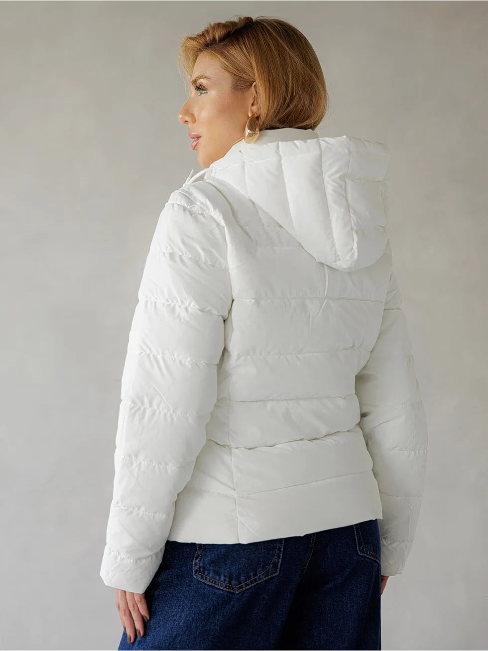 Jaqueta Puffer Acolchoada Inverno