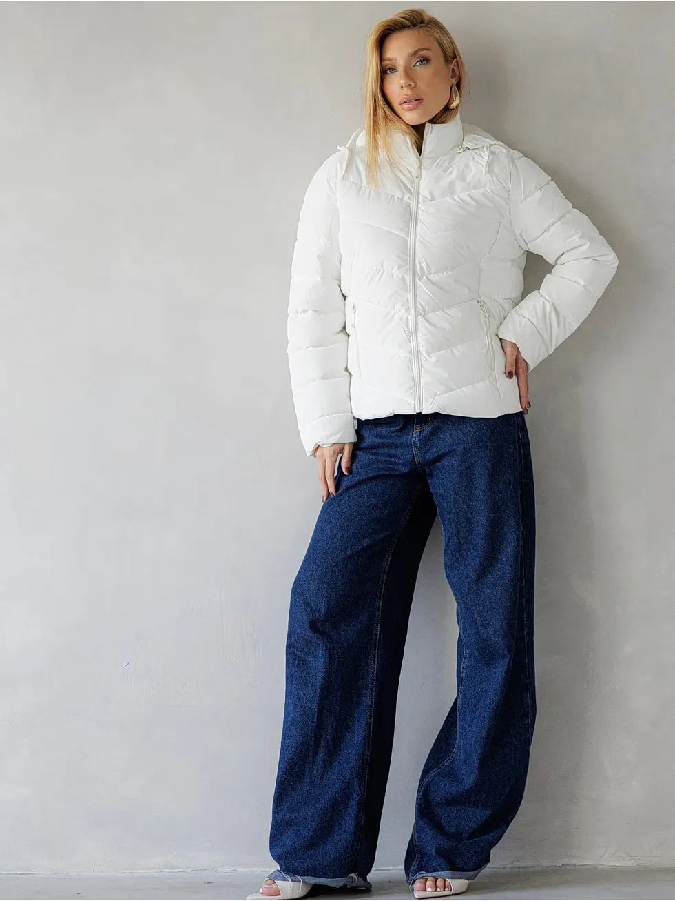 Jaqueta Puffer Acolchoada Inverno