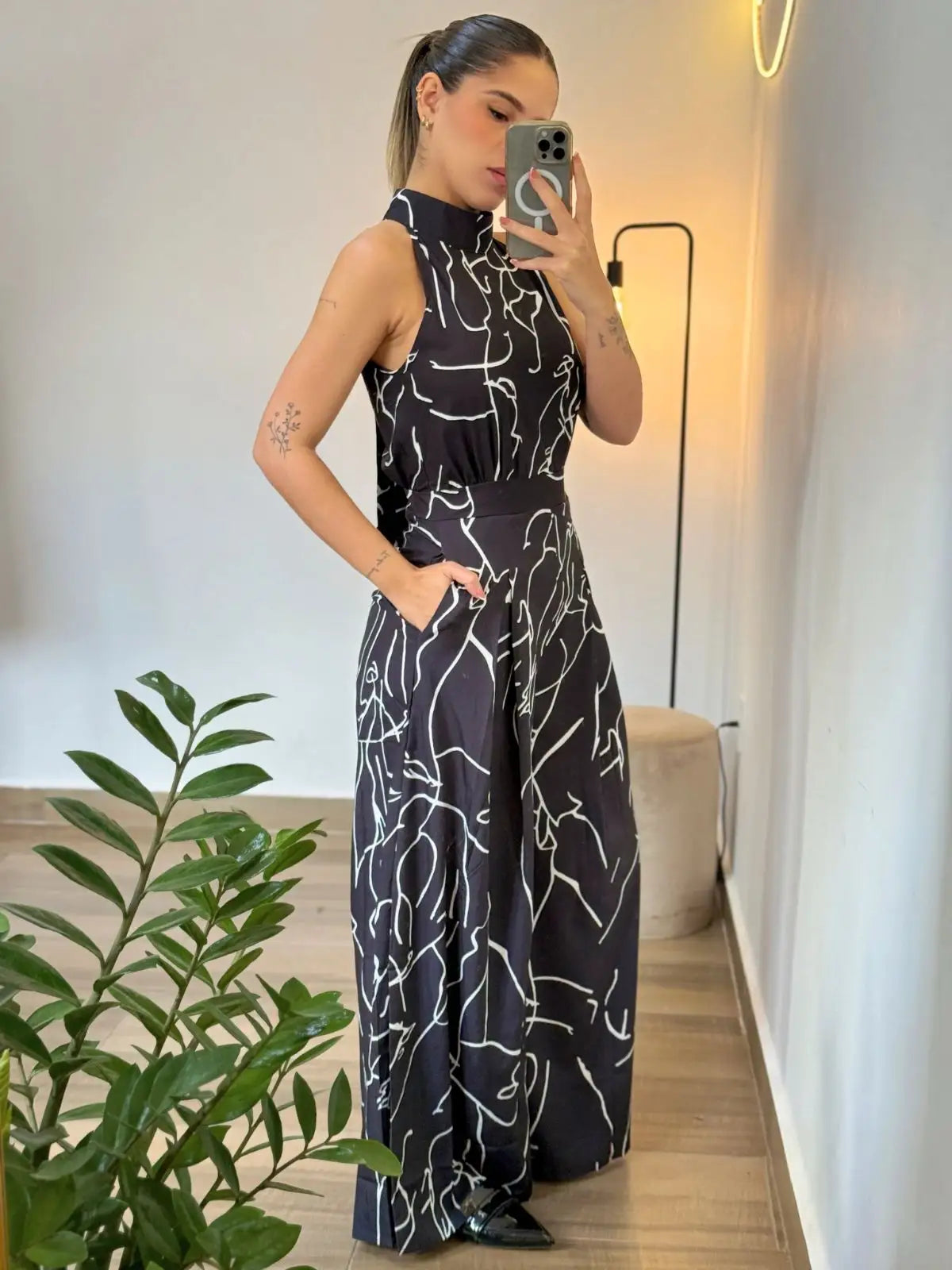 Macacão Frente Única Estampado - SANTALUX - 174