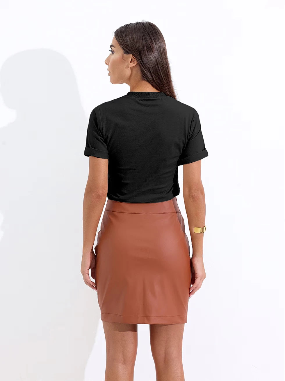 Camiseta Feminina Gola Redonda Algodão