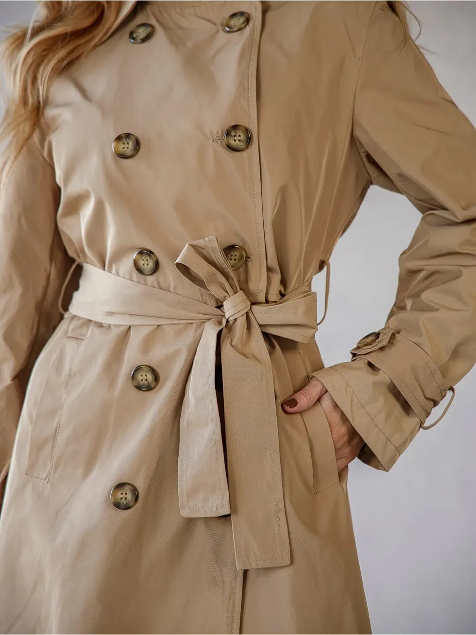 Sobretudo Trench Coat Cropped