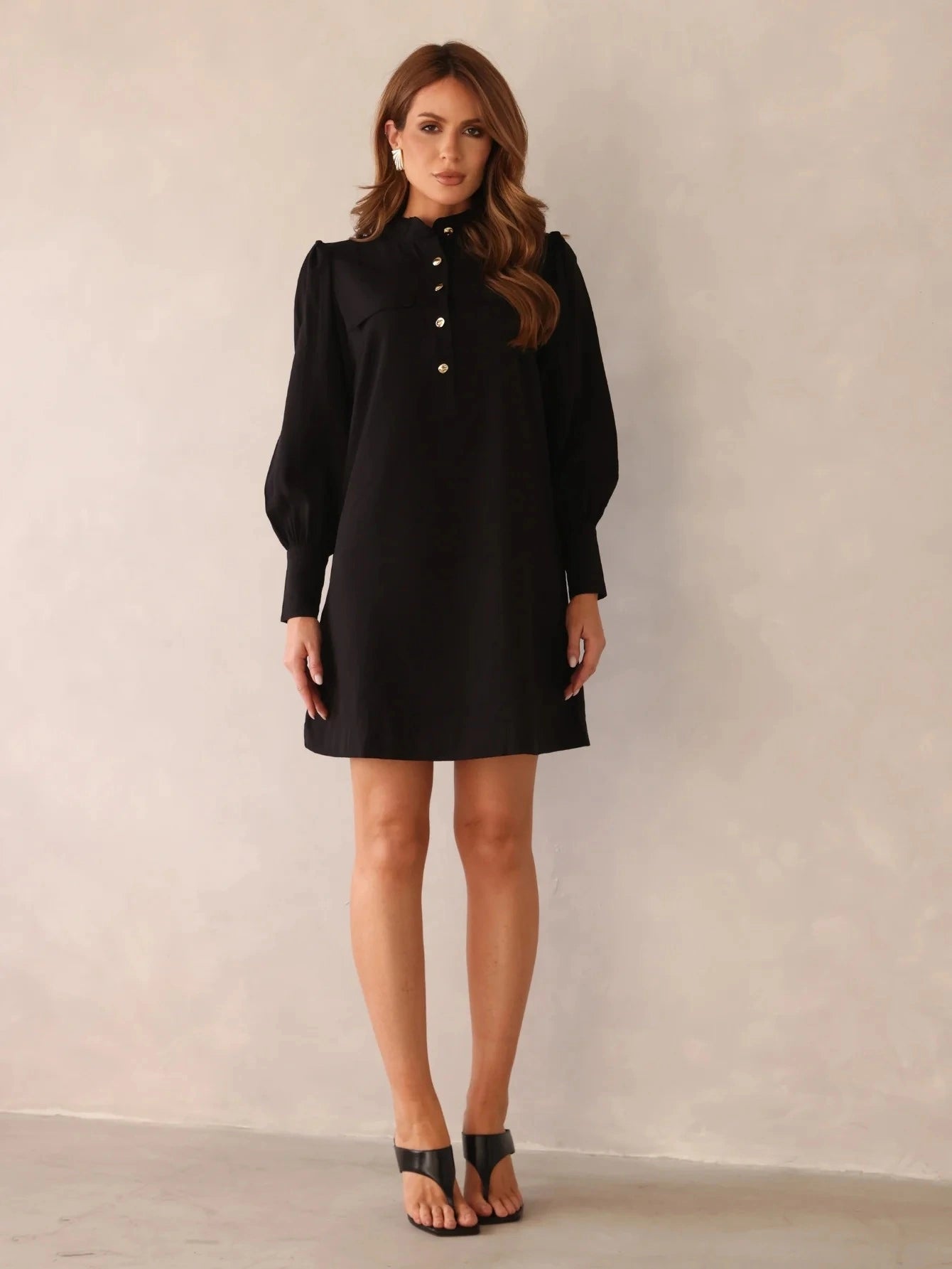 Vestido Alfaiataria Manga Longa