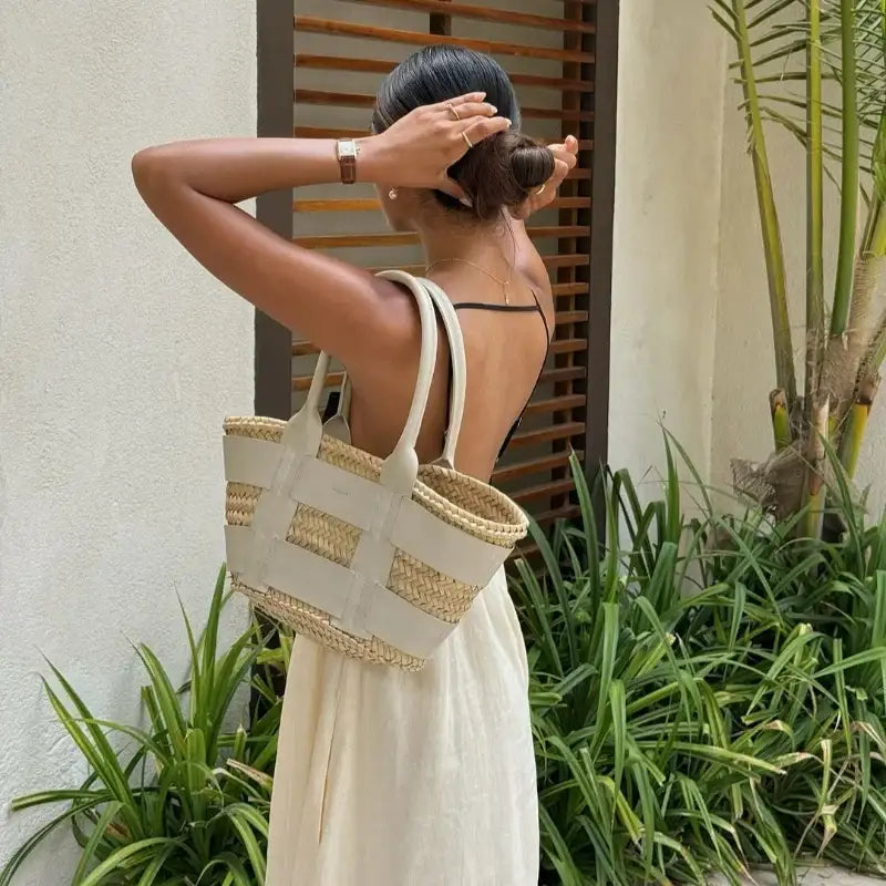 Vestido Longo P&B com Alças Finas - Santalux - 100