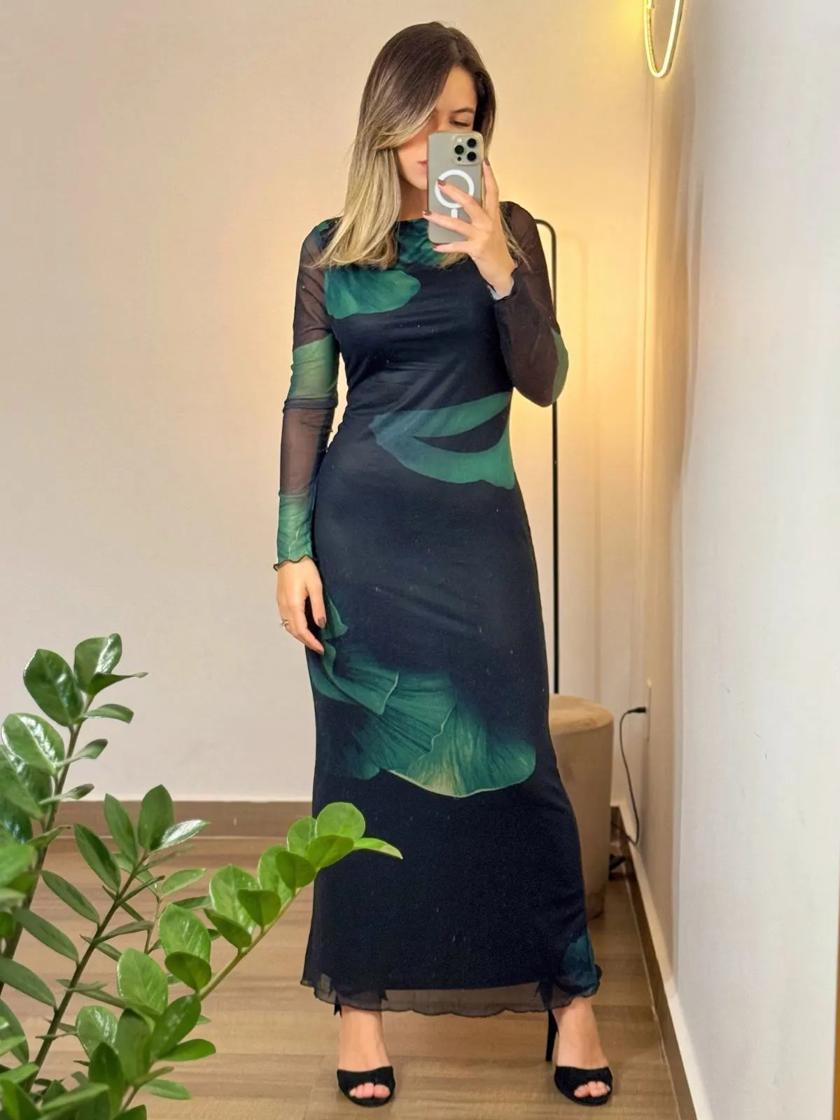 Vestido Midi Floral Mystique - SANTALUX - 180