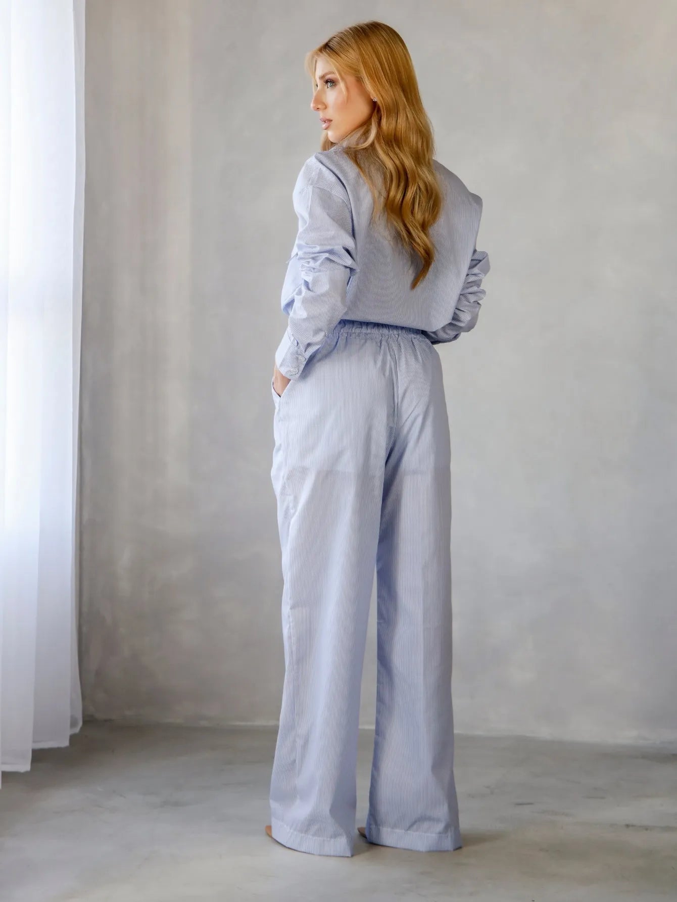 Conjunto Tricoline Camisa Oversized Calça