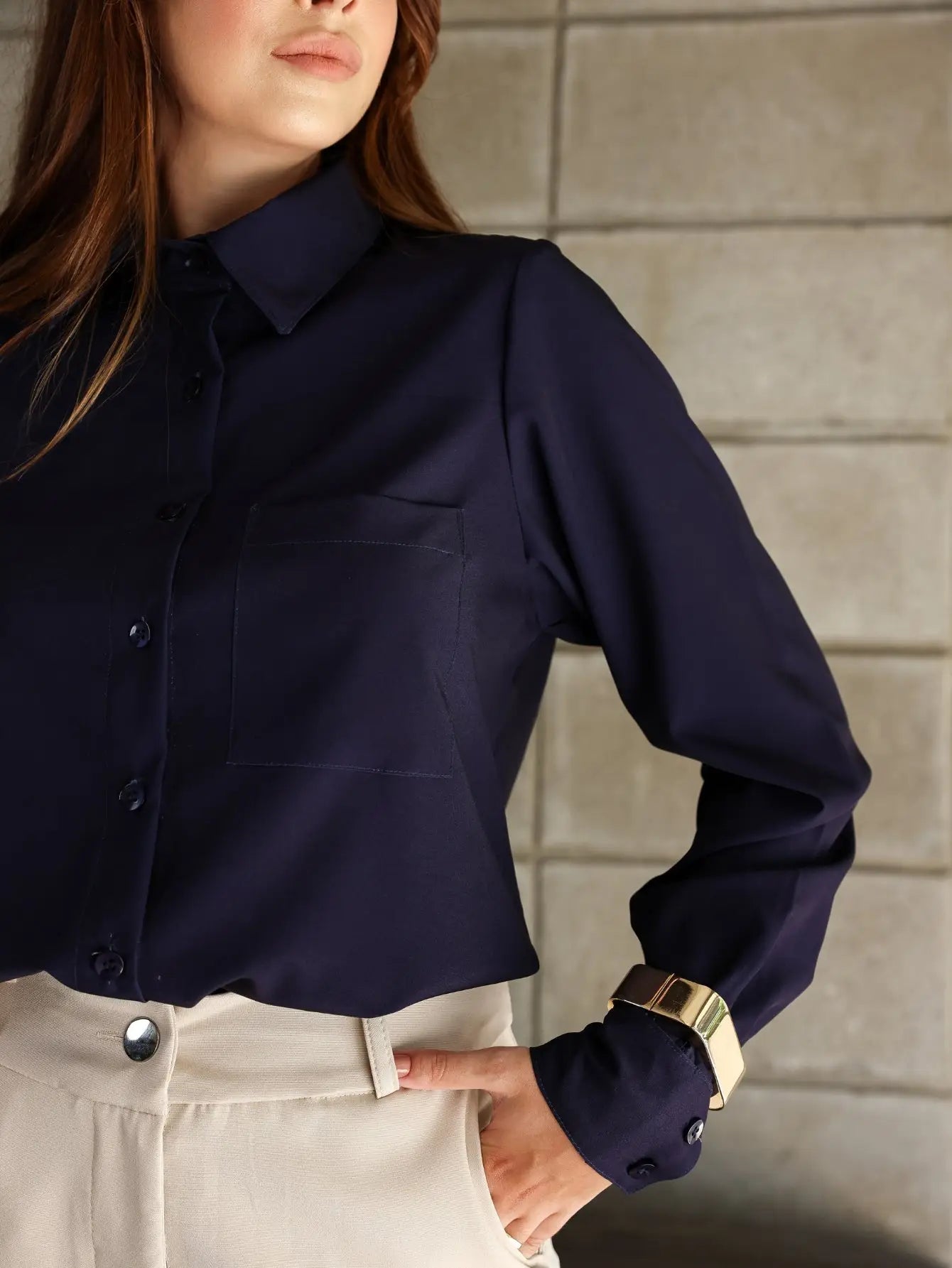 Camisa Social Super Soft Manga Longa