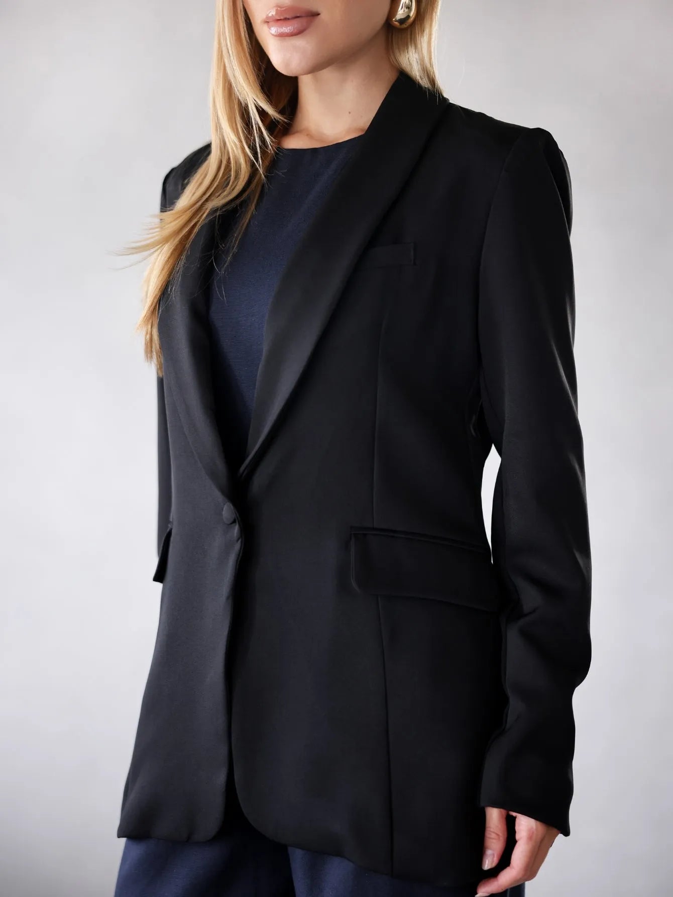 Blazer Estruturado Alfaiataria Forrado