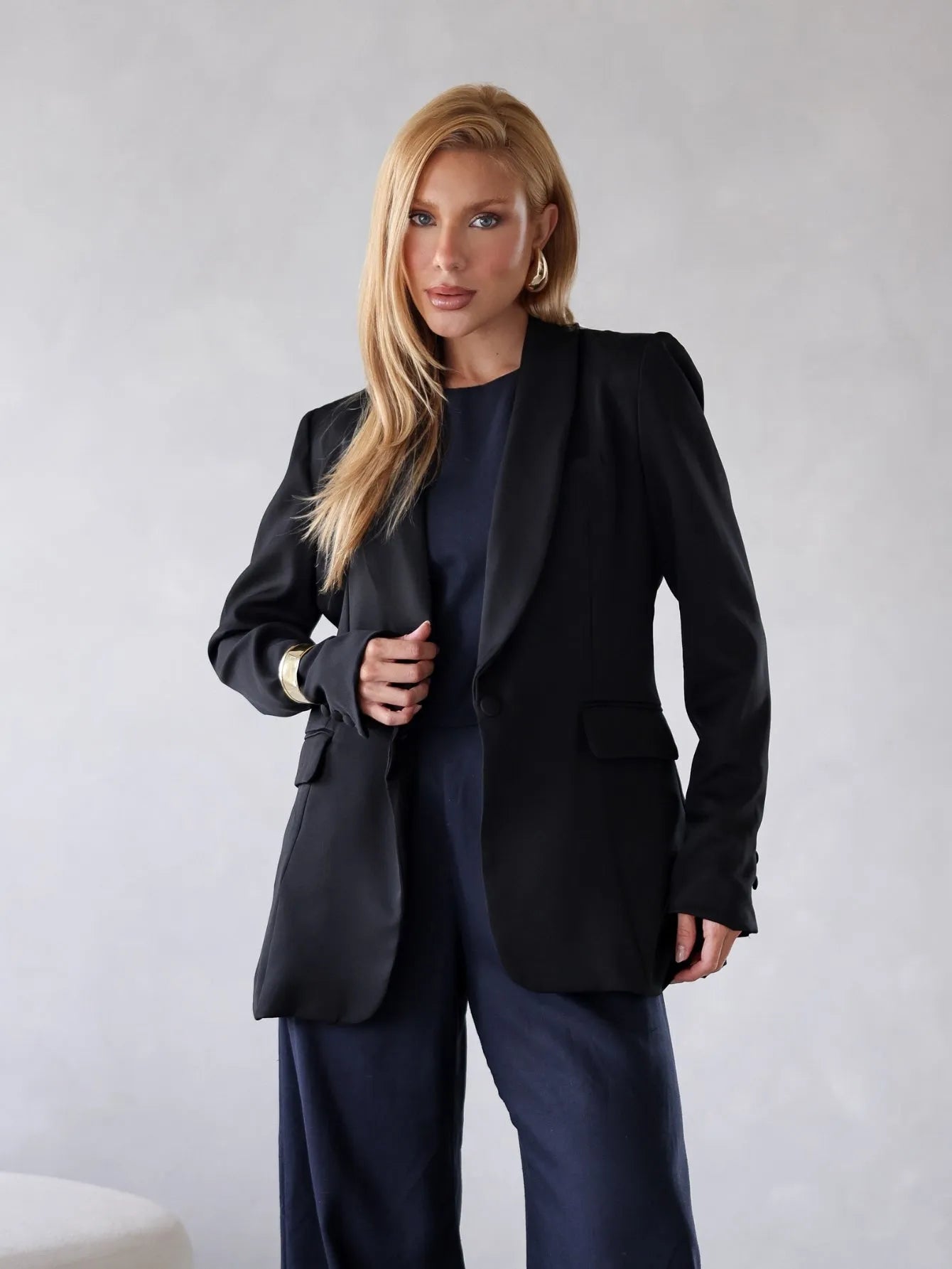 Blazer Estruturado Alfaiataria Forrado