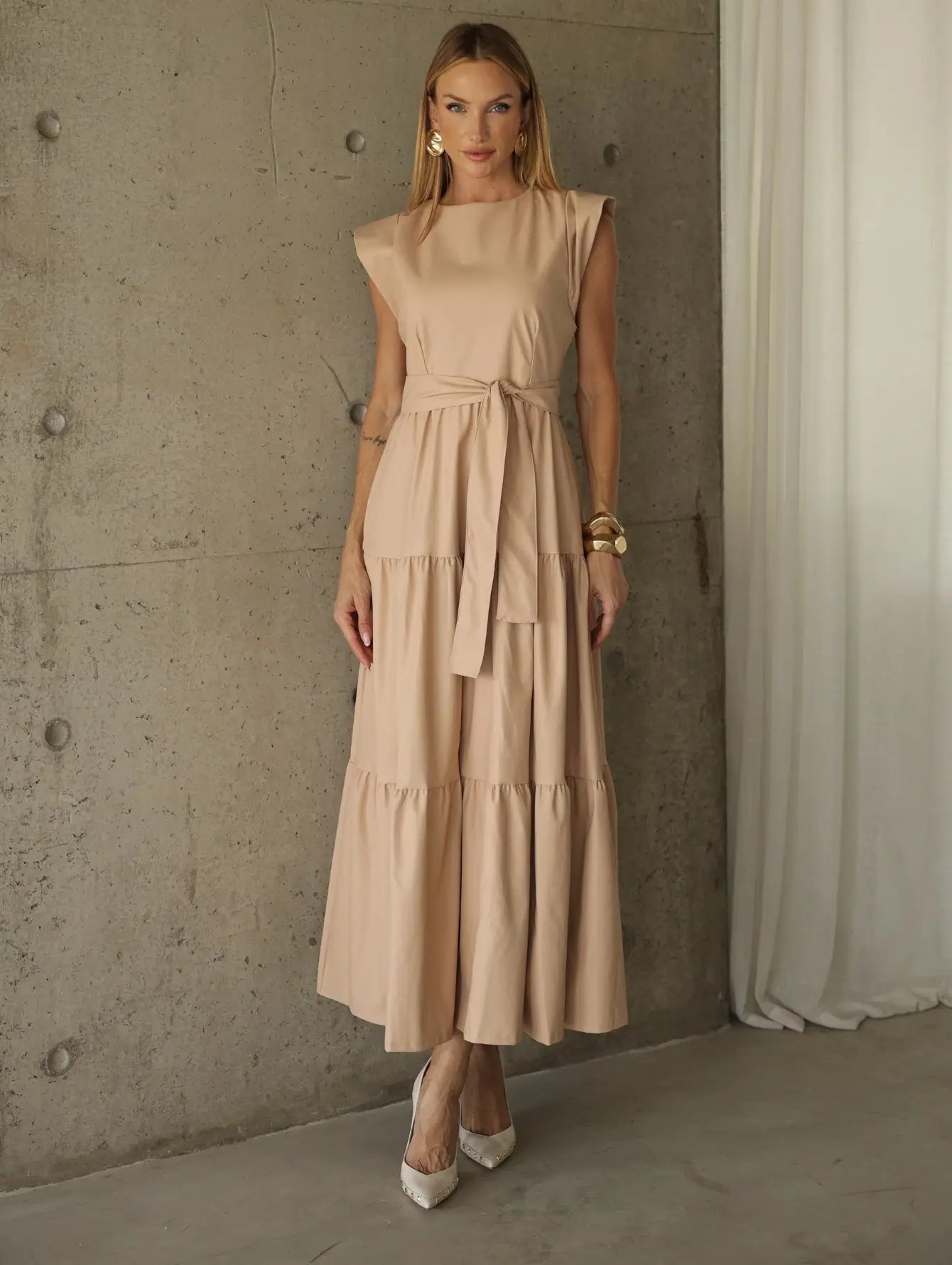Vestido Midi Couro Muscle Tee