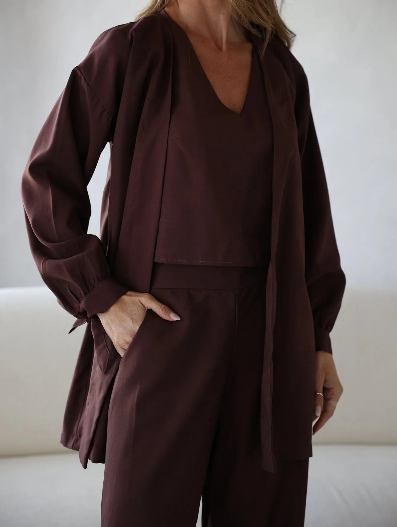 Conjunto Alfaiataria Kimono Calça Regata