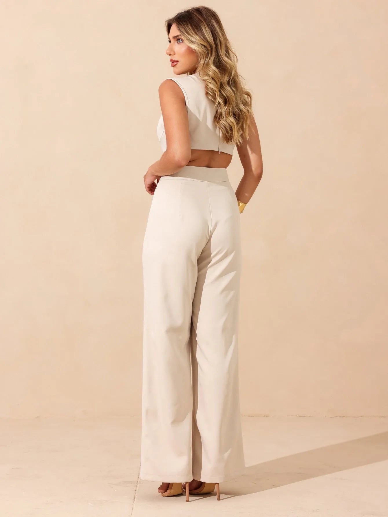 Conjunto Alfaiataria Corset Calça Reta