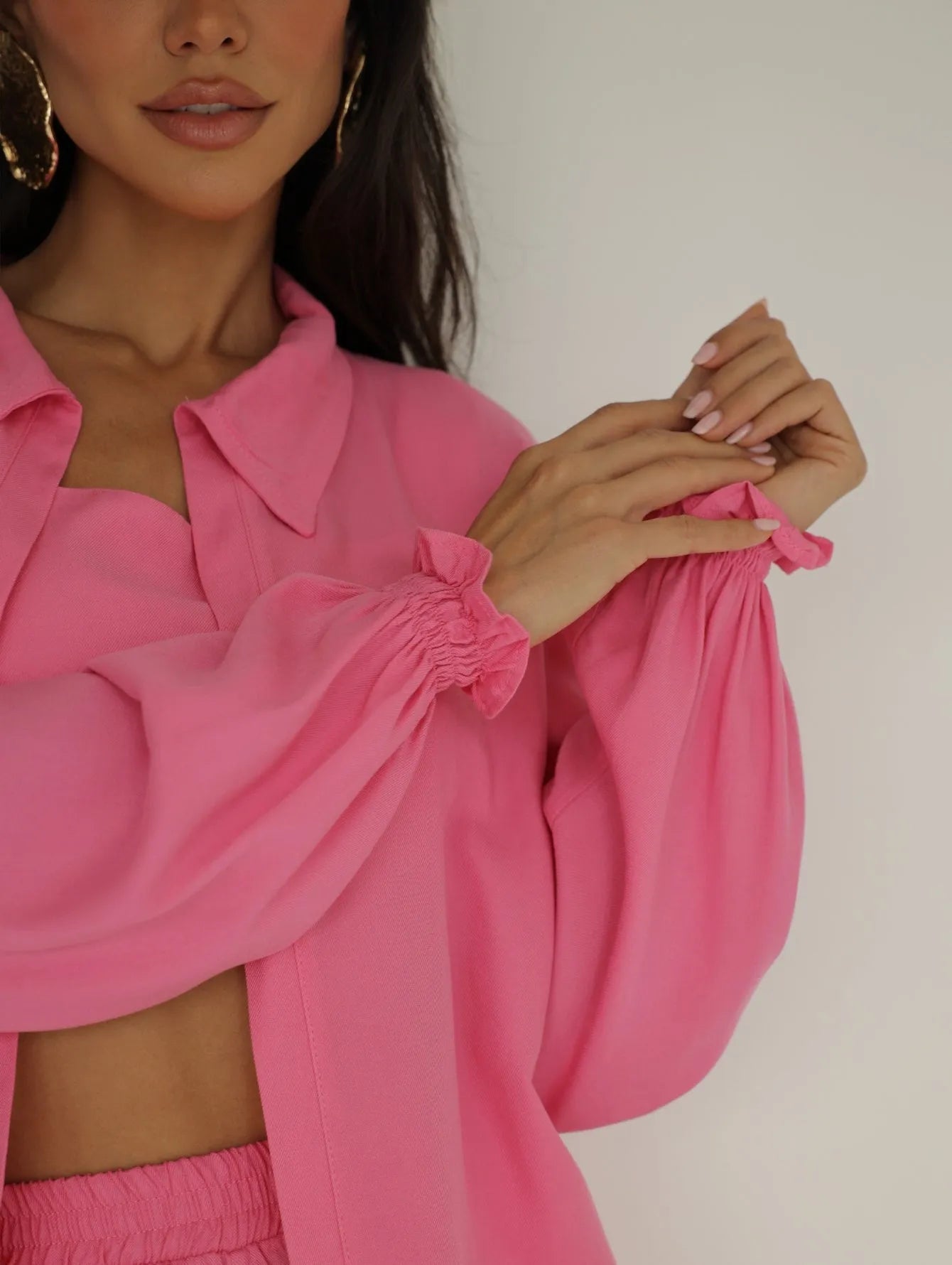 Conjunto Twill Cropped Short Kimono