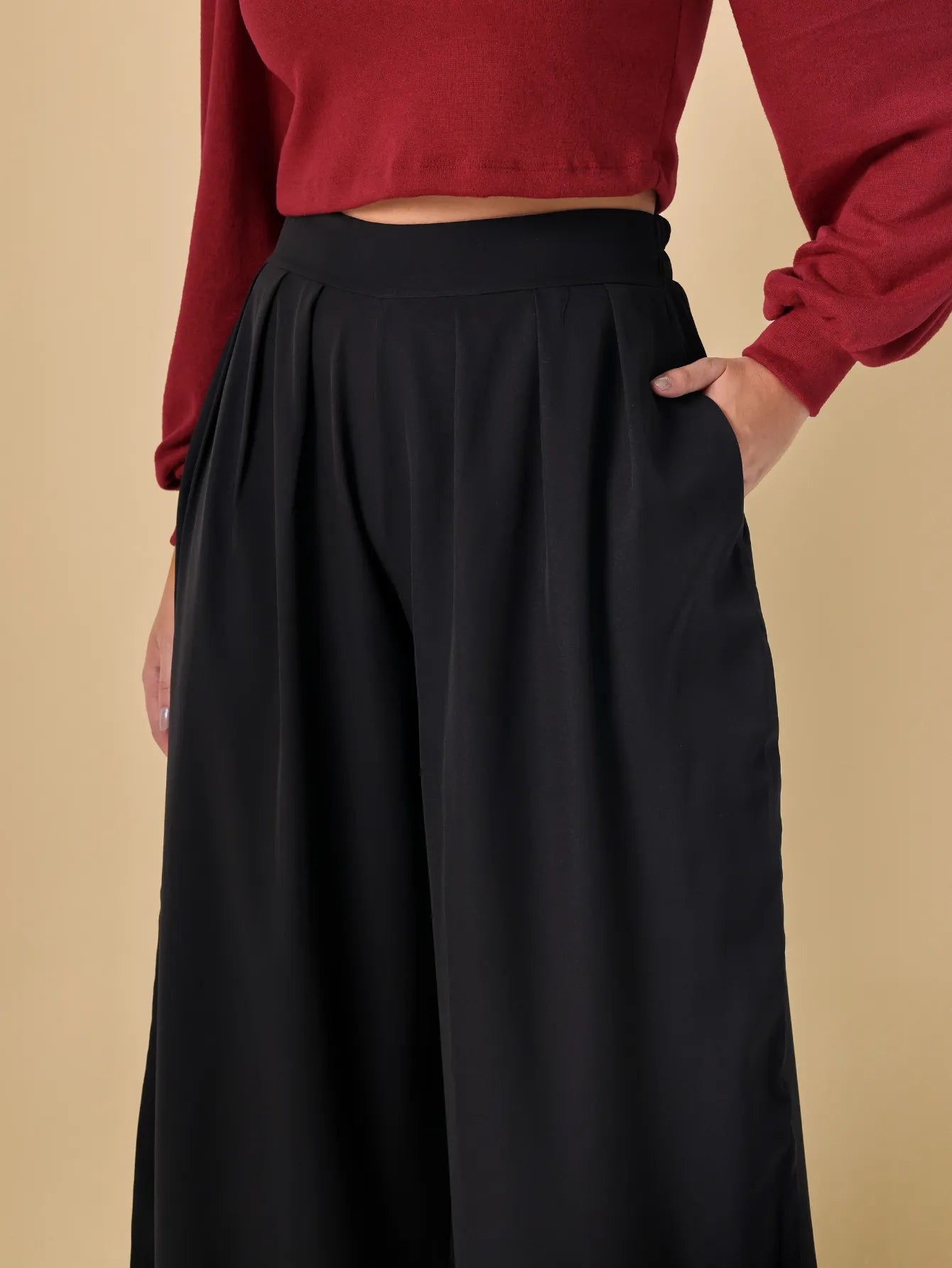 Calça Pantalona Fluida Alfaiataria