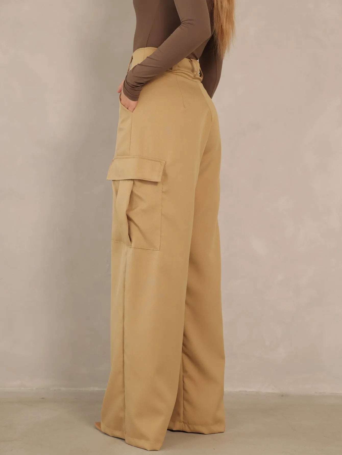 Calça Cargo Pantalona Alfaiataria