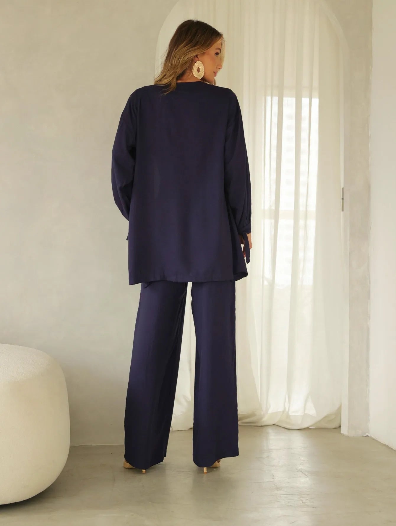 Conjunto Twill Kimono Pantalona Top