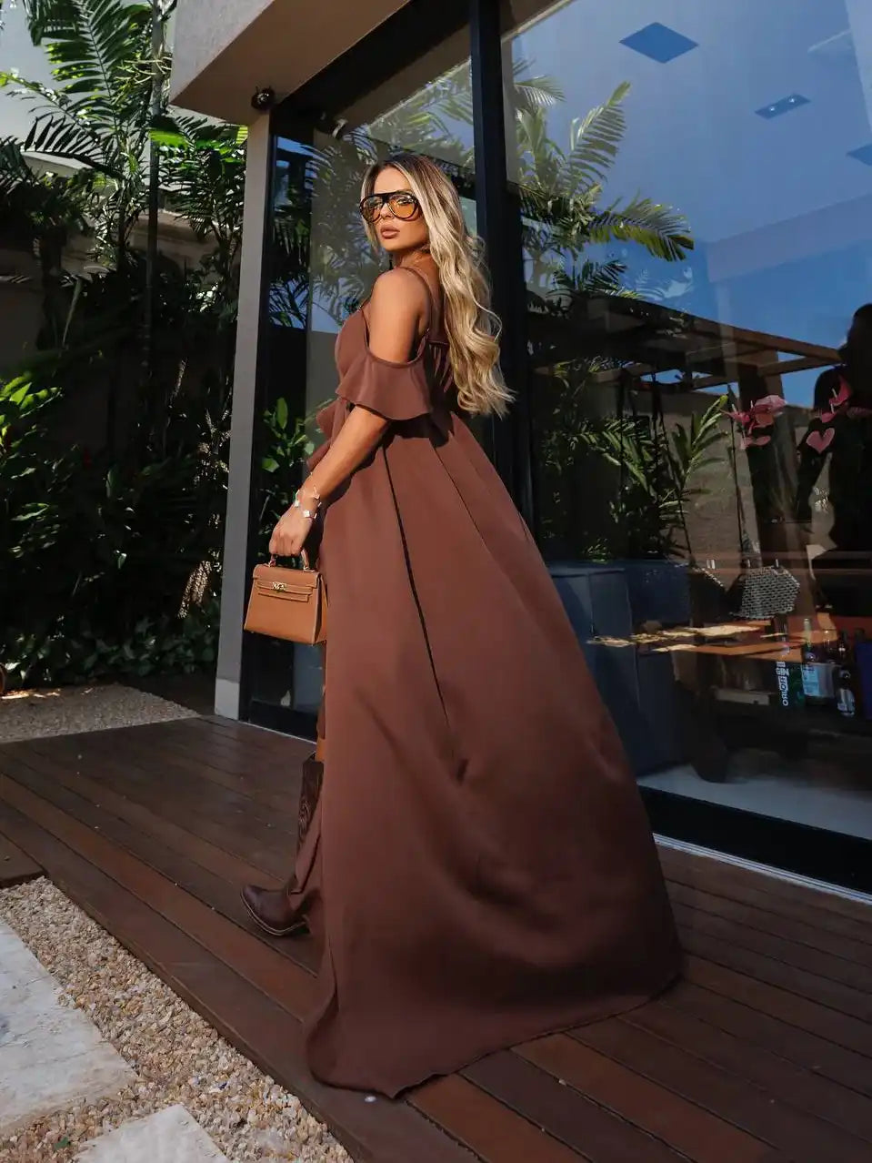 Conjunto Boho Túnica Cropped Shorts Alfaiataria