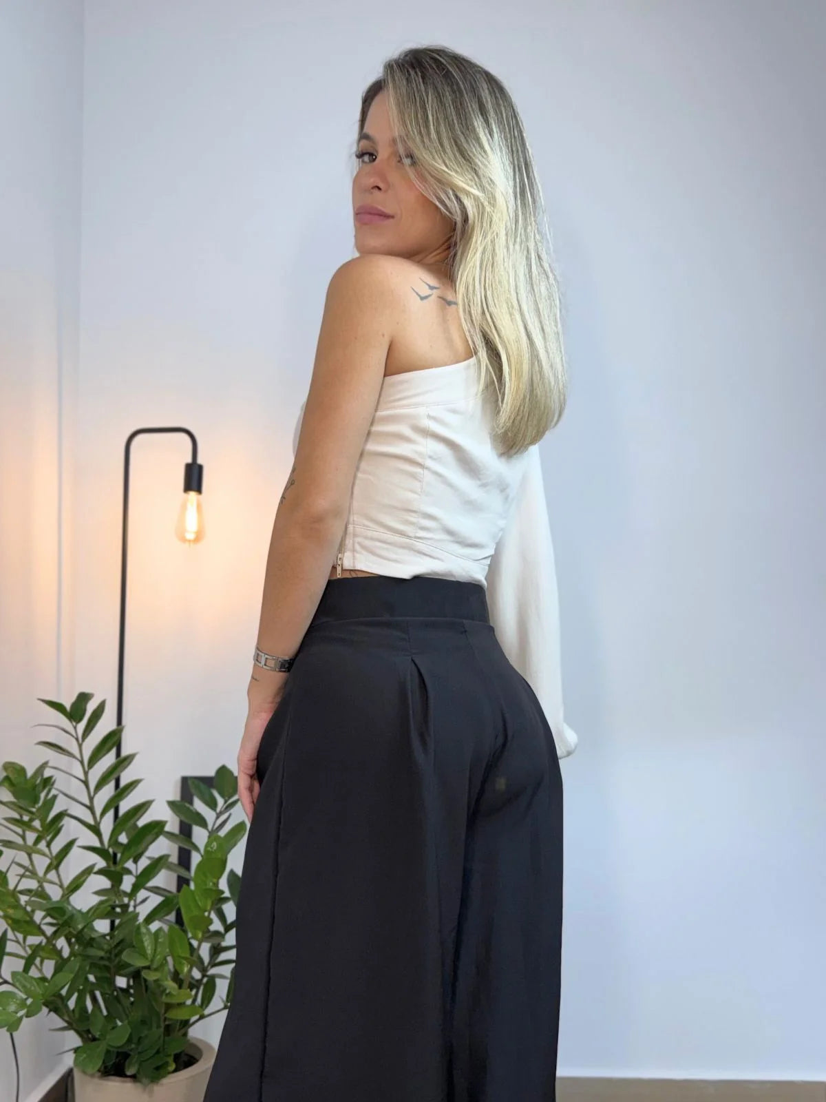 Cropped Manga Única Longa Elegante - SANTALUX - 128