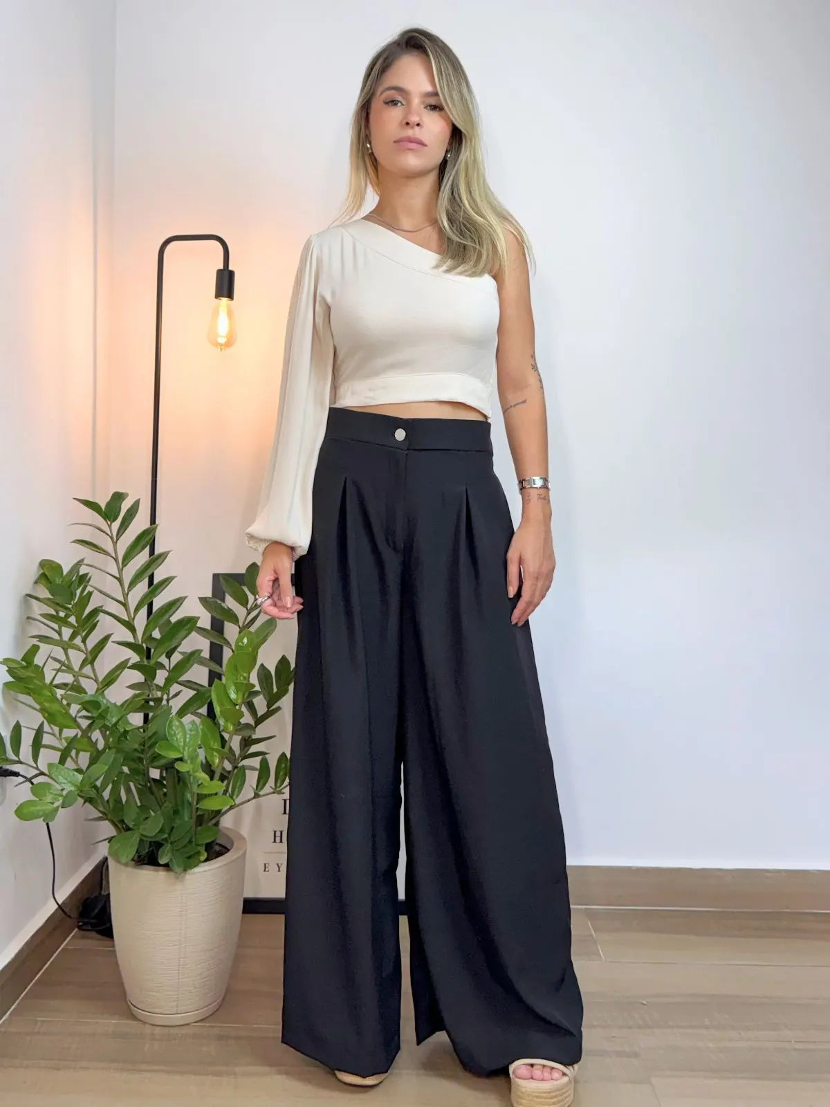 Cropped Manga Única Longa Elegante - SANTALUX - 128