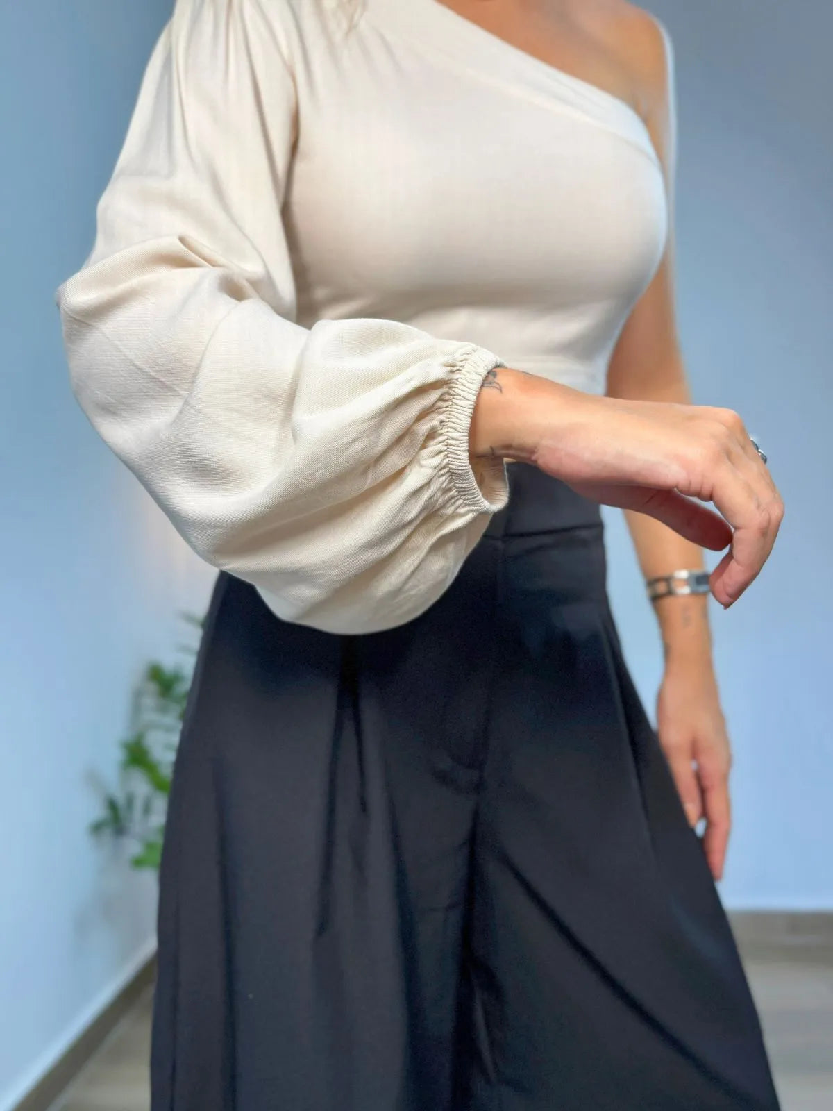 Cropped Manga Única Longa Elegante - SANTALUX - 128