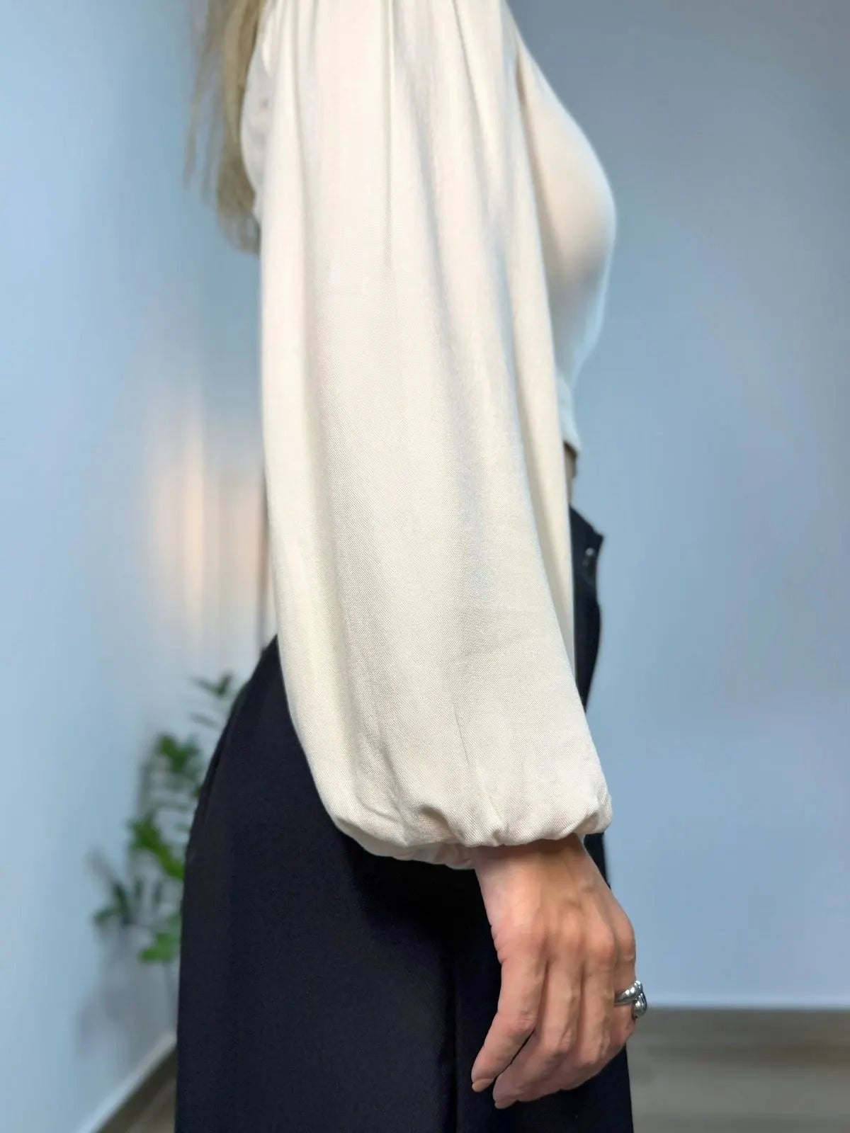 Cropped Manga Única Longa Elegante - SANTALUX - 128