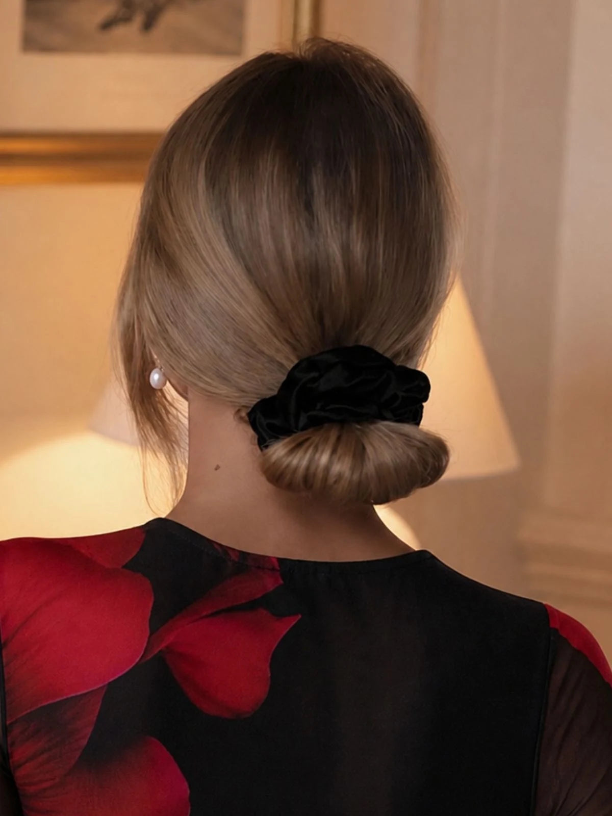 Laço Velvet Preto Peluciado - SANTALUX