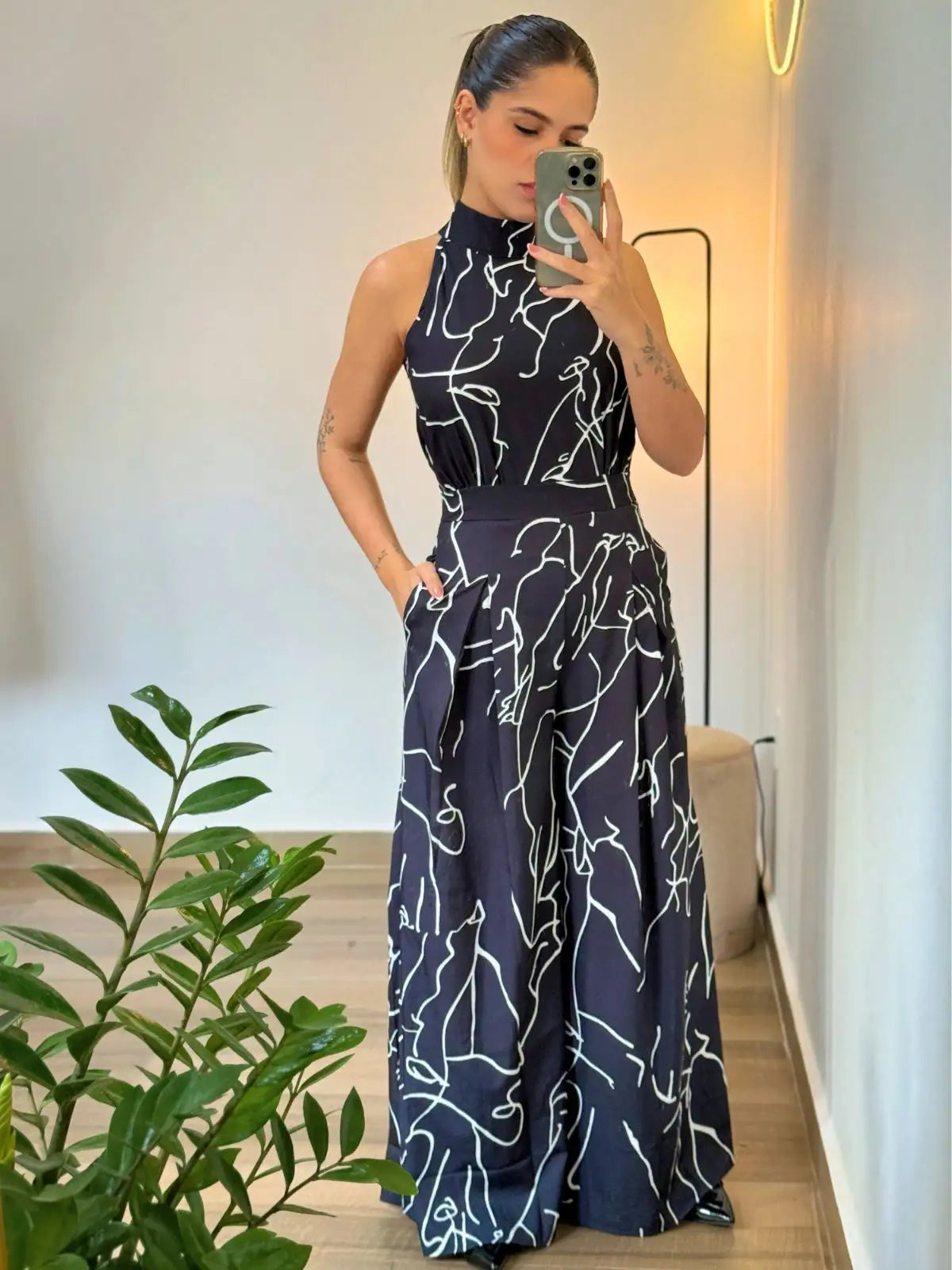 Macacão Frente Única Estampado - SANTALUX - 174