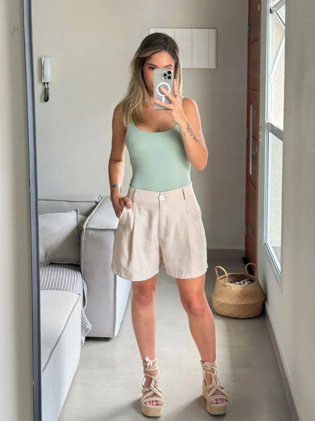 Shorts Alfaiataria