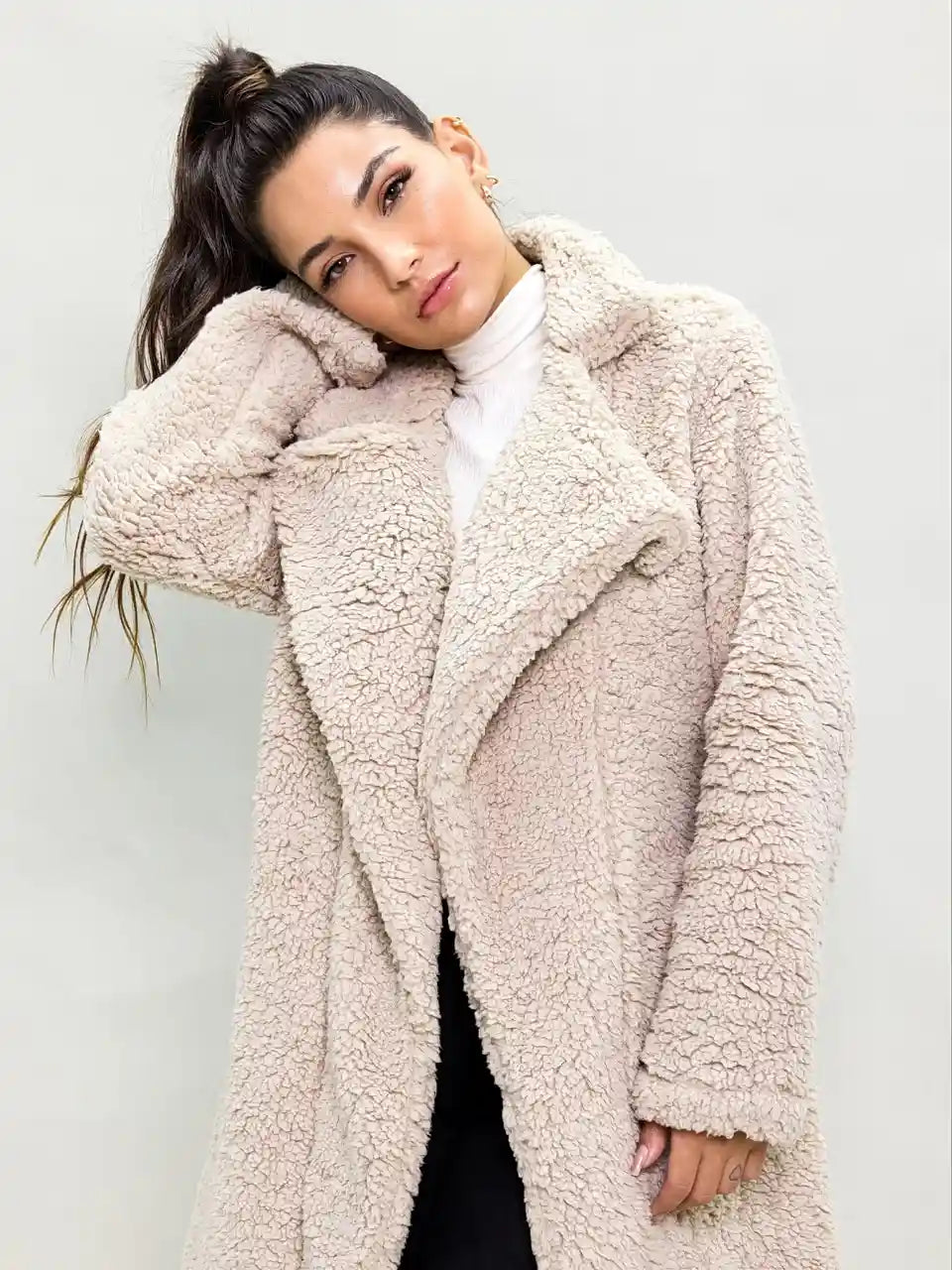 Sobretudo Feminino Gola Blazer Alongado - SANTALUX - 127