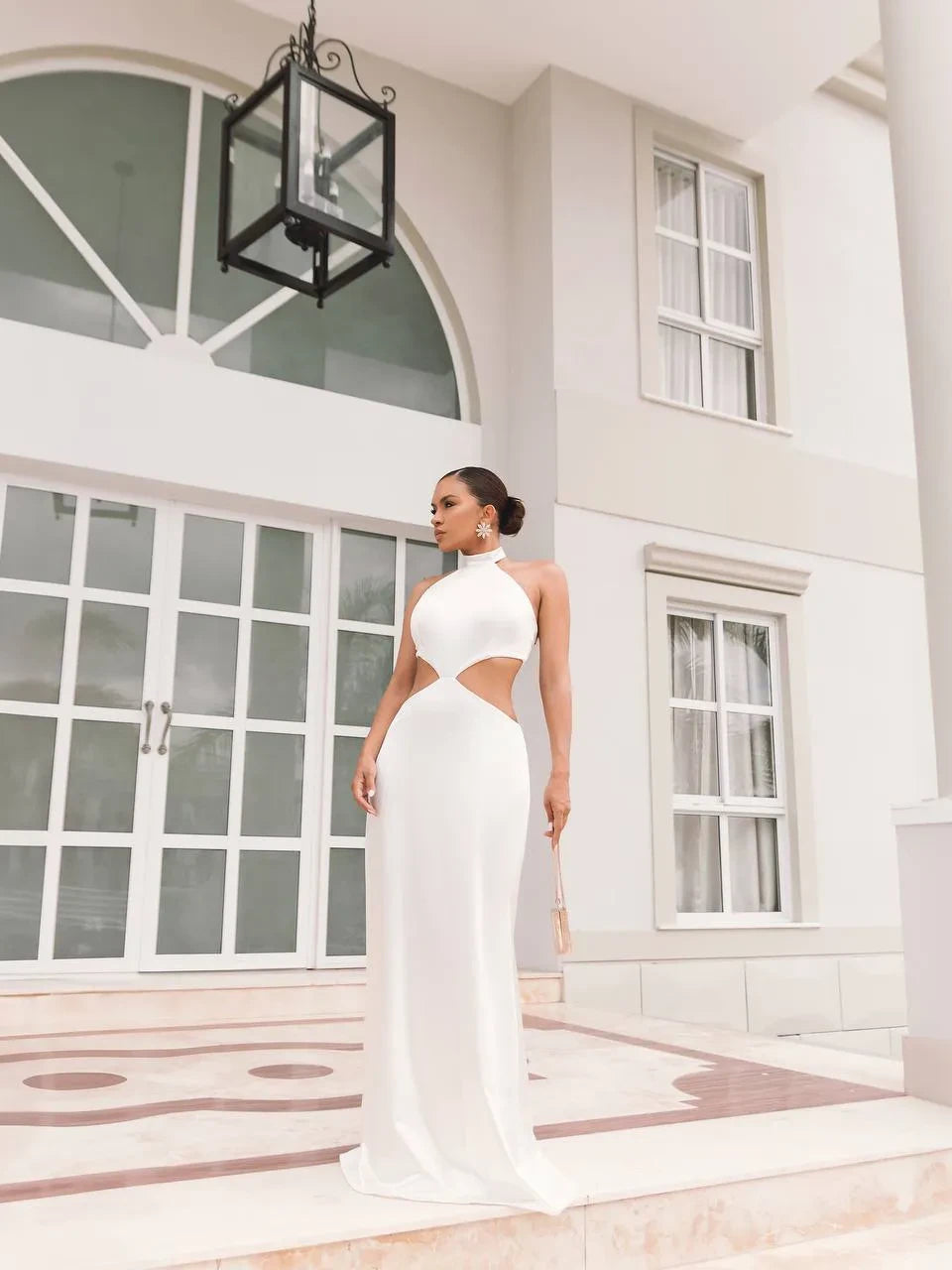 Vestido Longo de Festa Luxo Reluzente